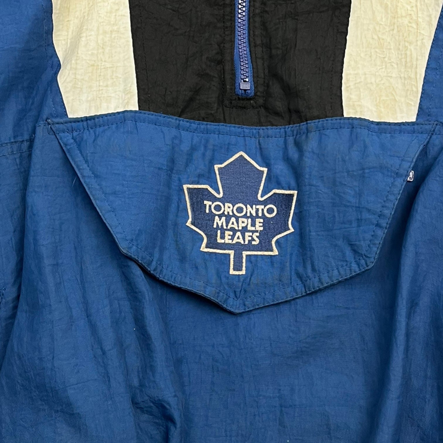 Vintage Toronto Maple Leafs Quarter Zip Starter Jacket