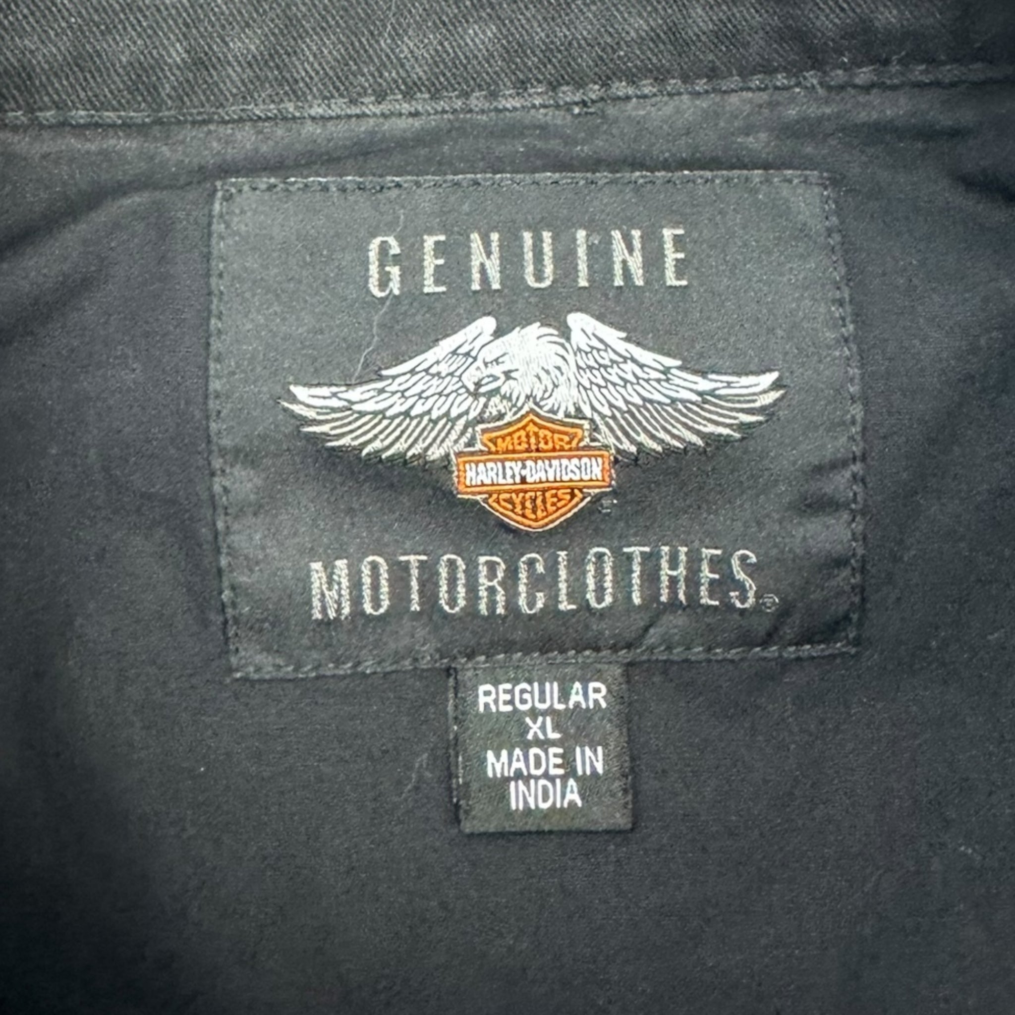 Vintage Harley Davidson Light Canvas Zip Jacket