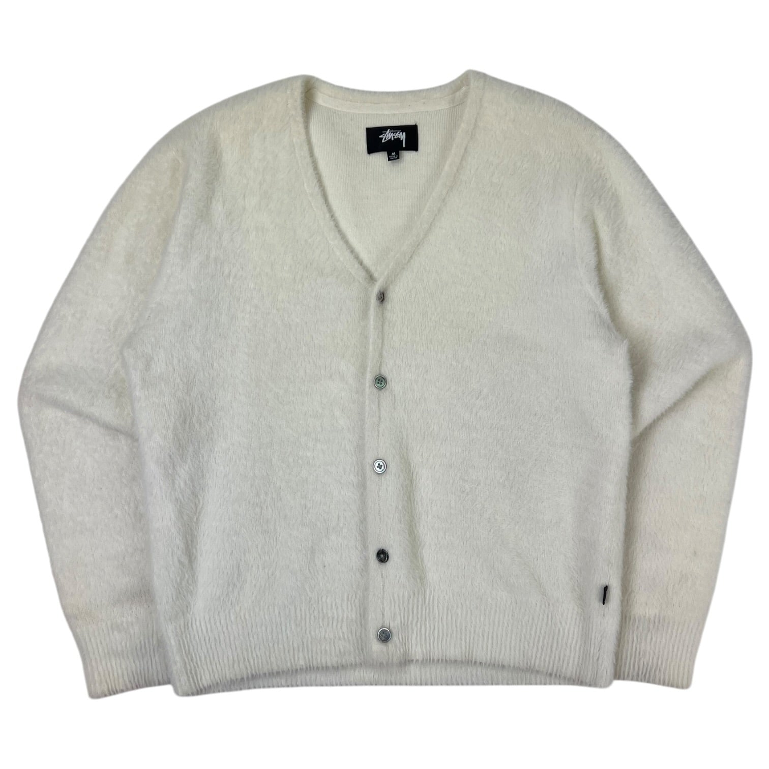 Stussy Shaggy Cardigan Bone