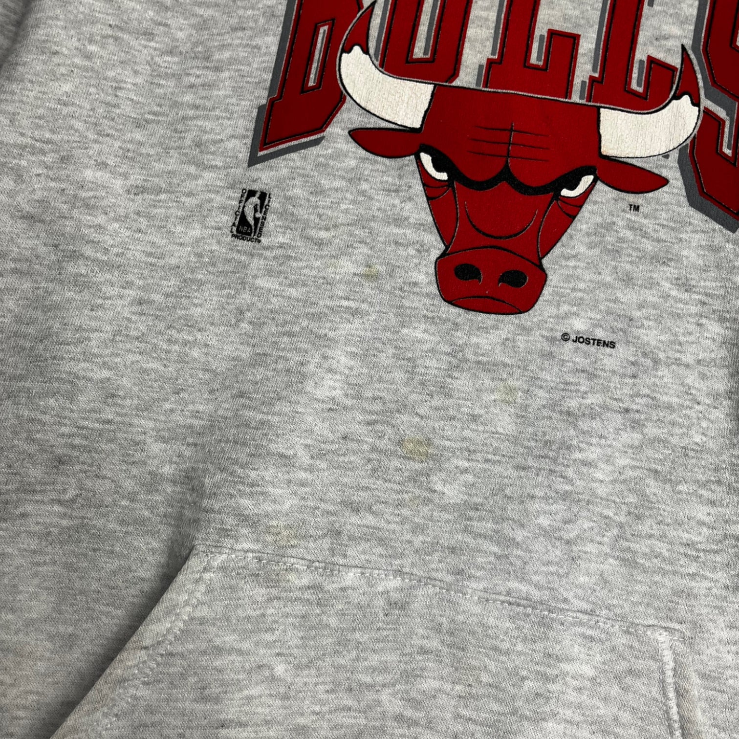 Vintage Chicago Bulls Hoodie Grey
