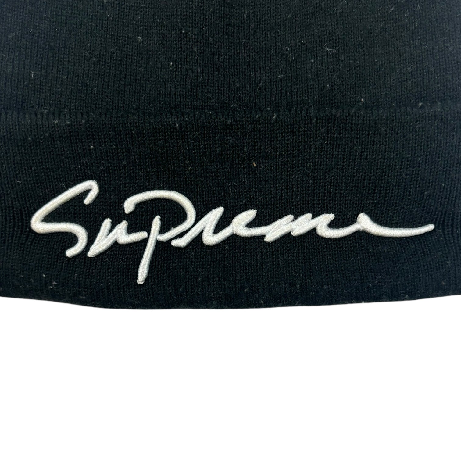 Supreme FW18 Classic Script Beanie Black
