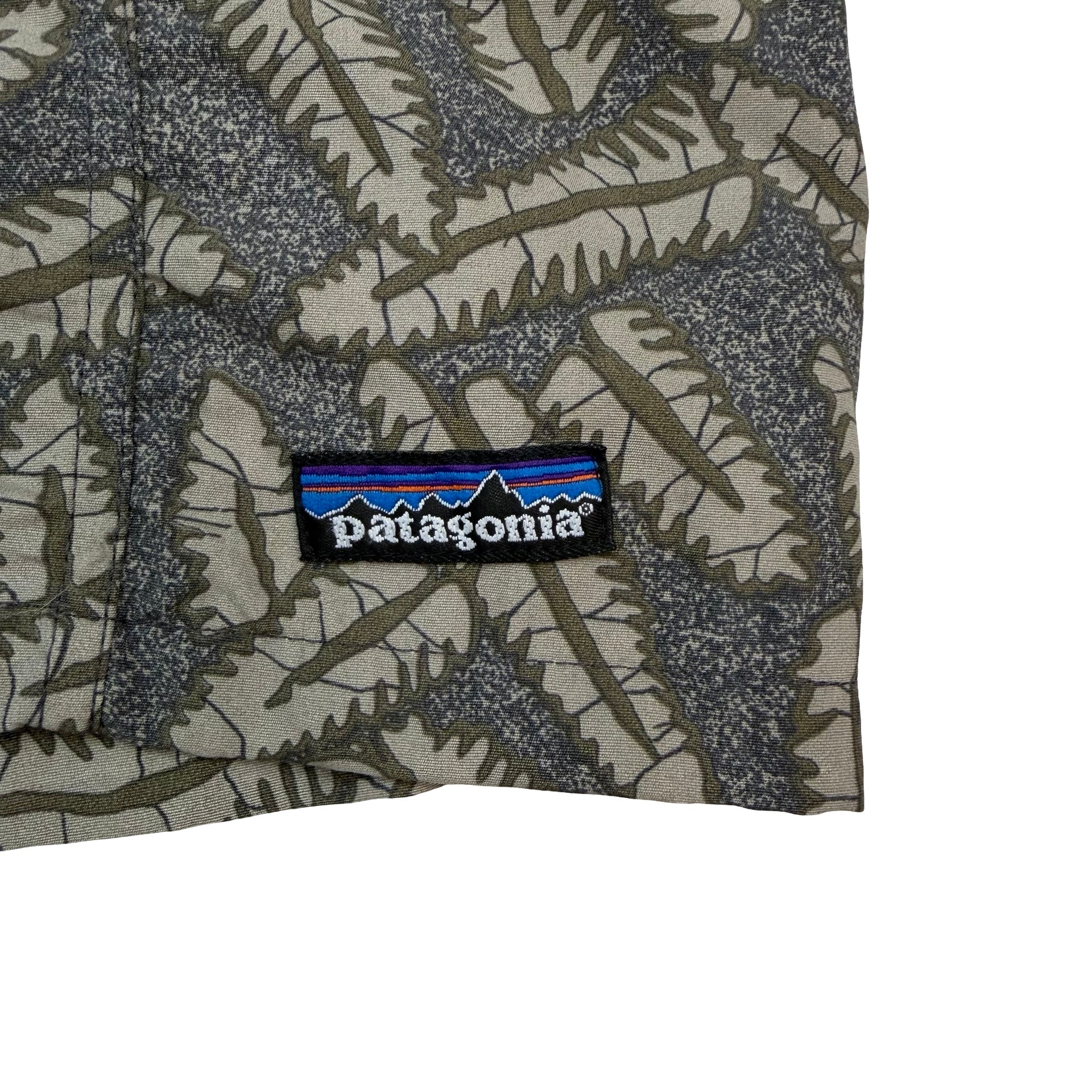 Vintage Patagonia Belted River Shorts Jungle Leaf