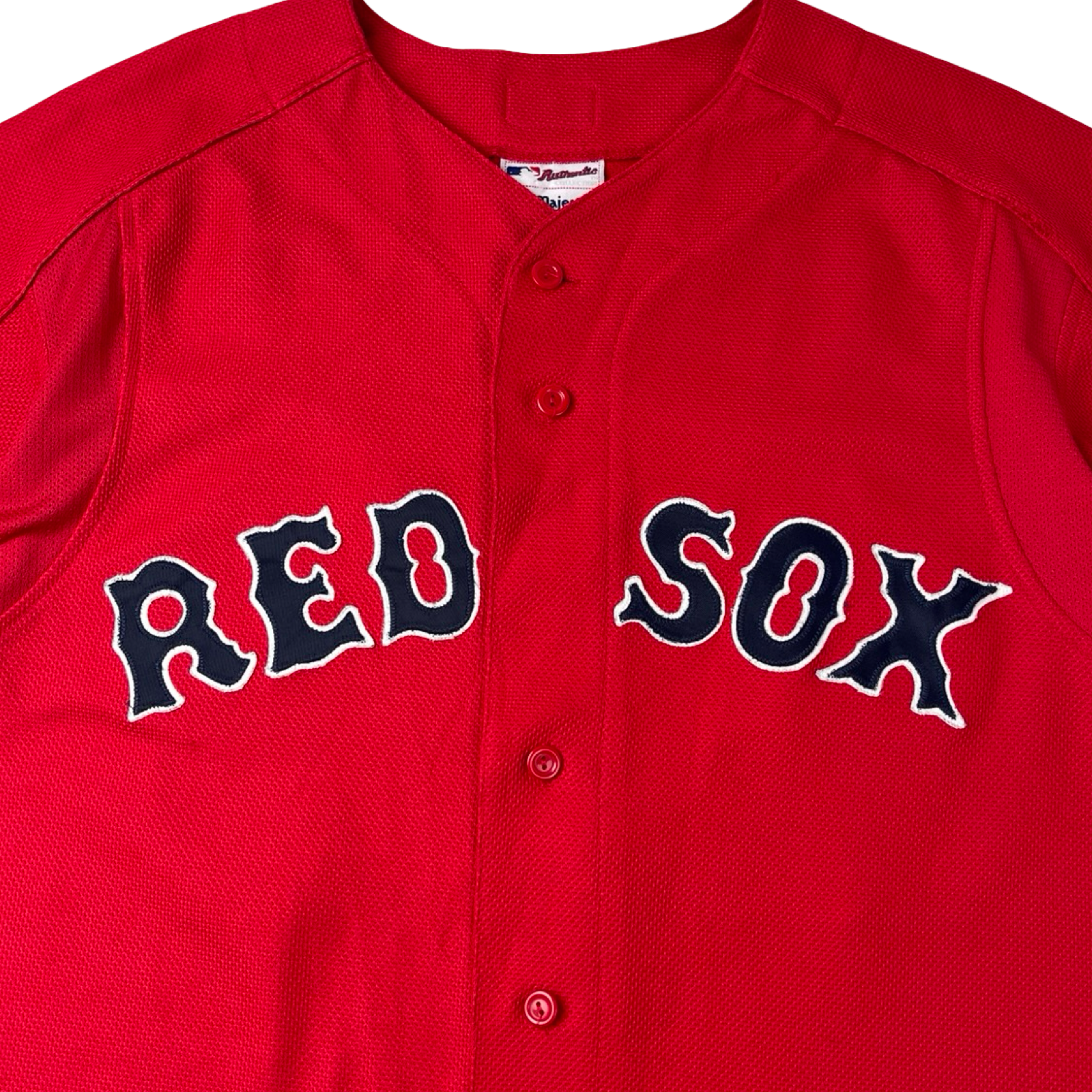 Majestic Boston Red Sox #33 Varitek MLB Button-Up Jersey