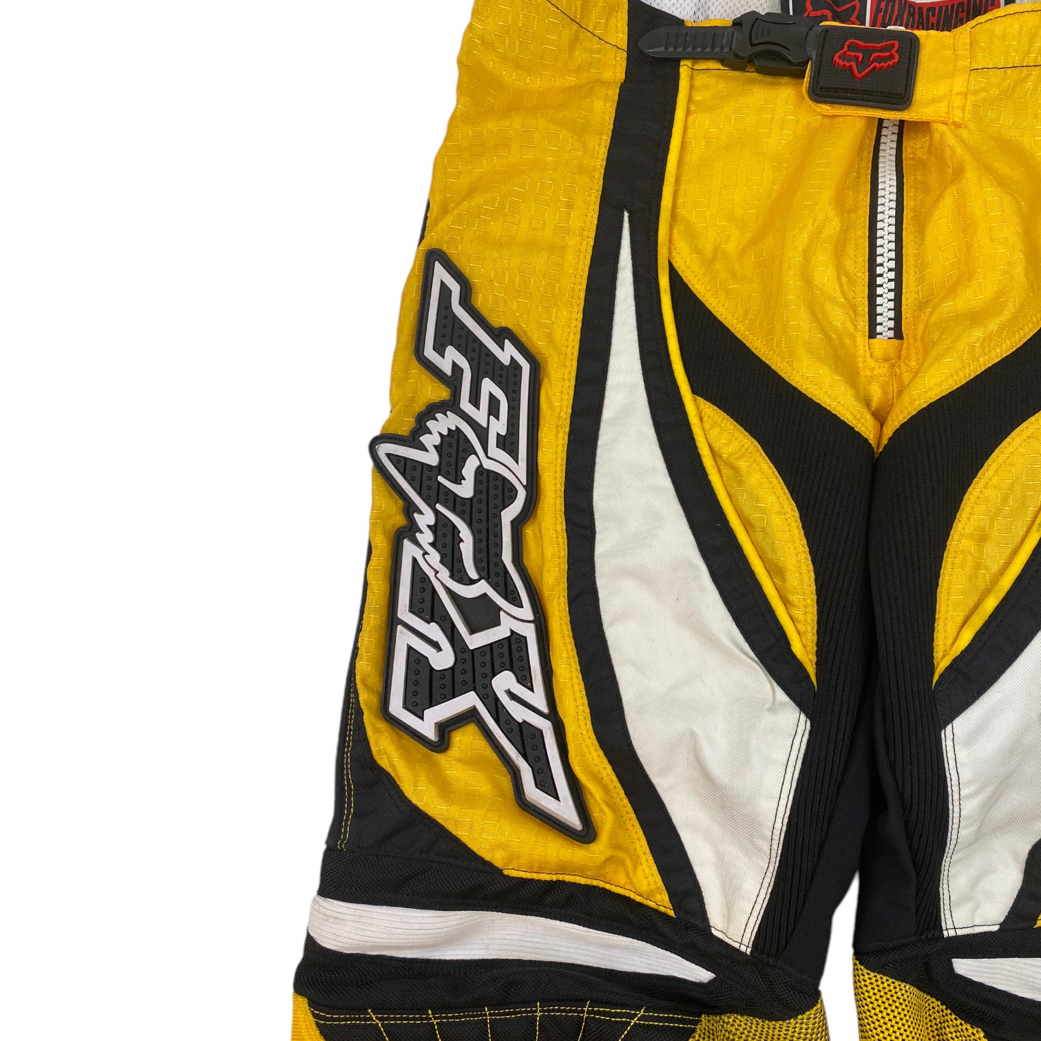 Vintage Fox Racing Motocross Pants Yellow