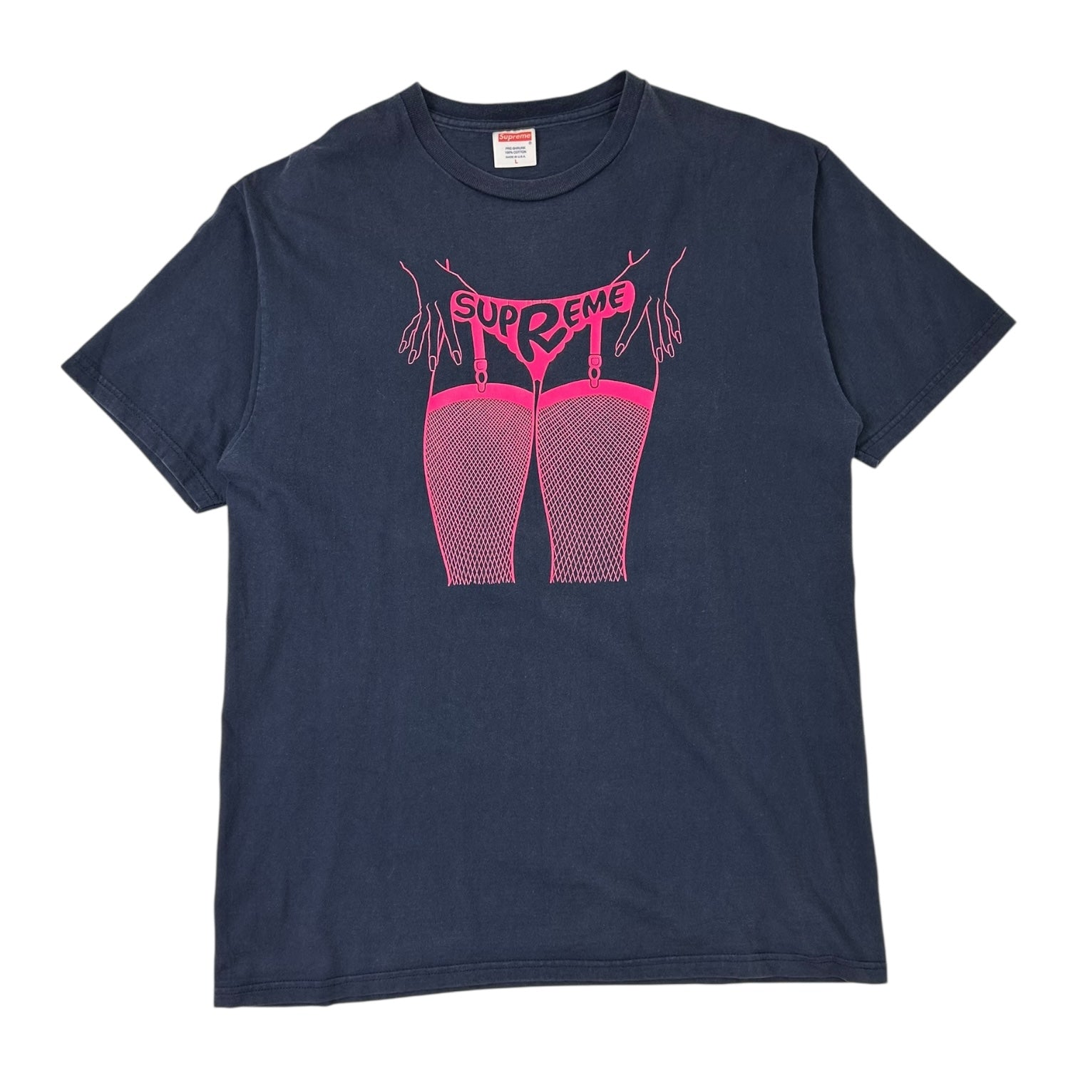 Supreme Guy Gonzales Fishnets T-Shirt Navy