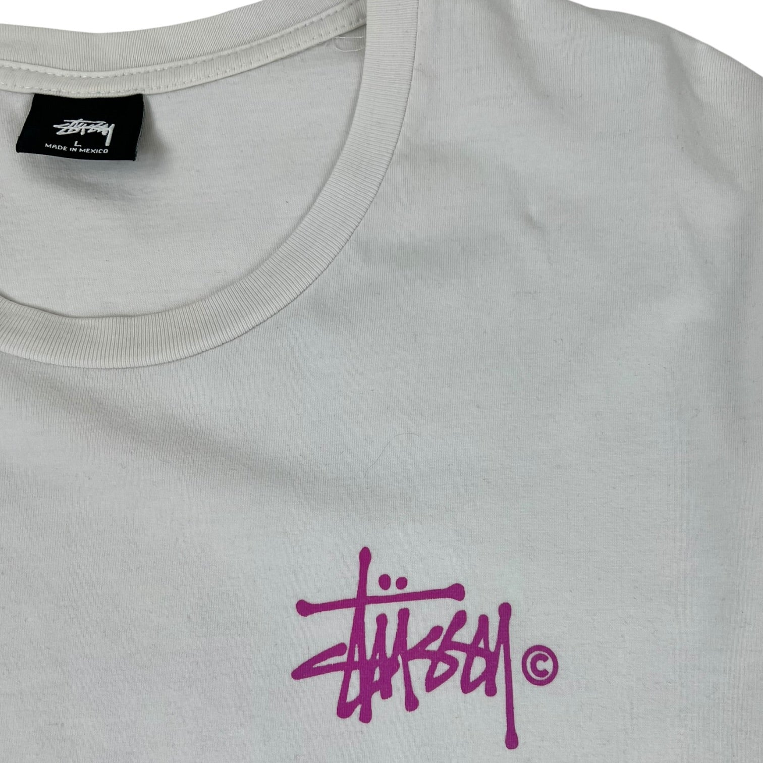 Stussy Printed Pink Graphic T-Shirt