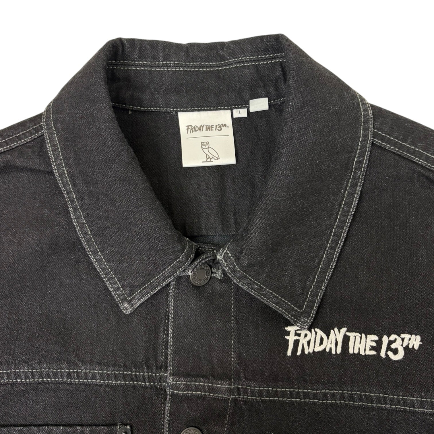 OVO Friday The 13th Denim Jacket Black