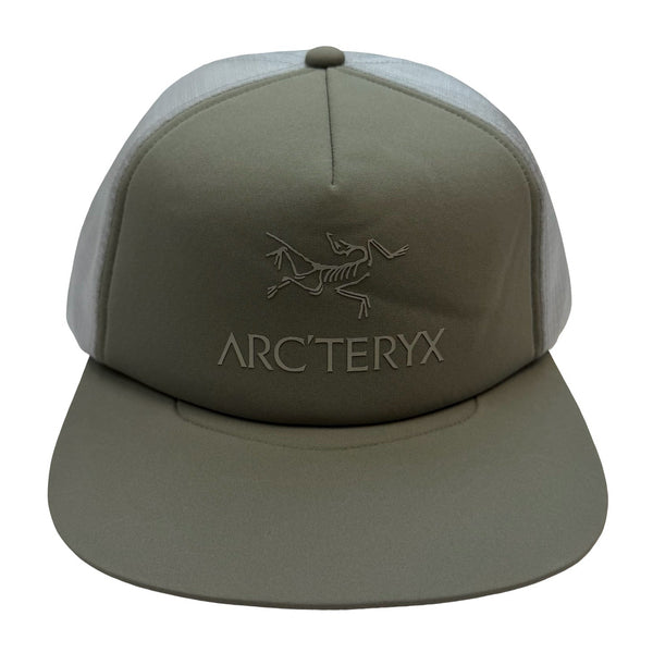 Arcteryx Logo Trucker Flat Hat Olive