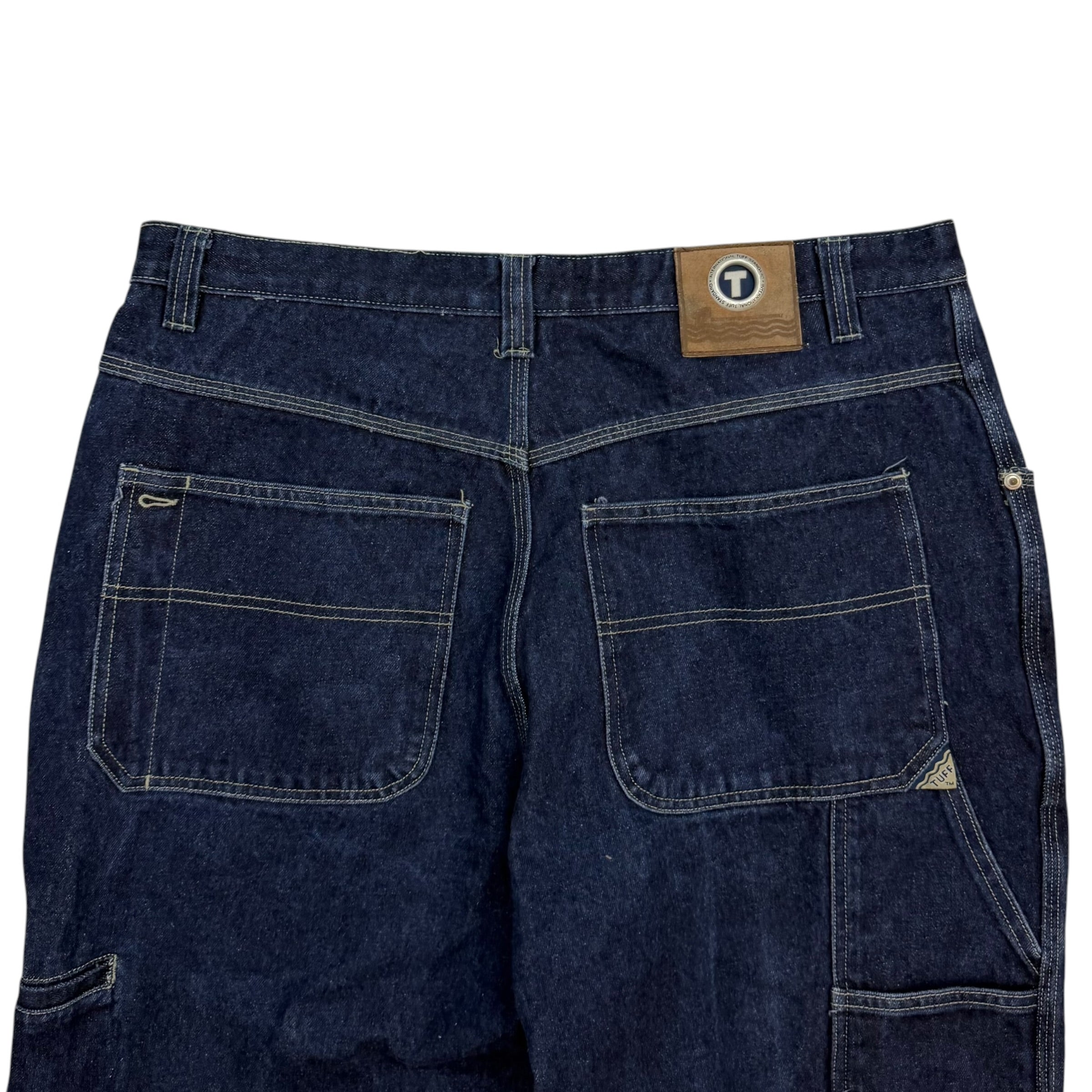 Vintage Tuff Baggy Denim Pants Dark Indigo