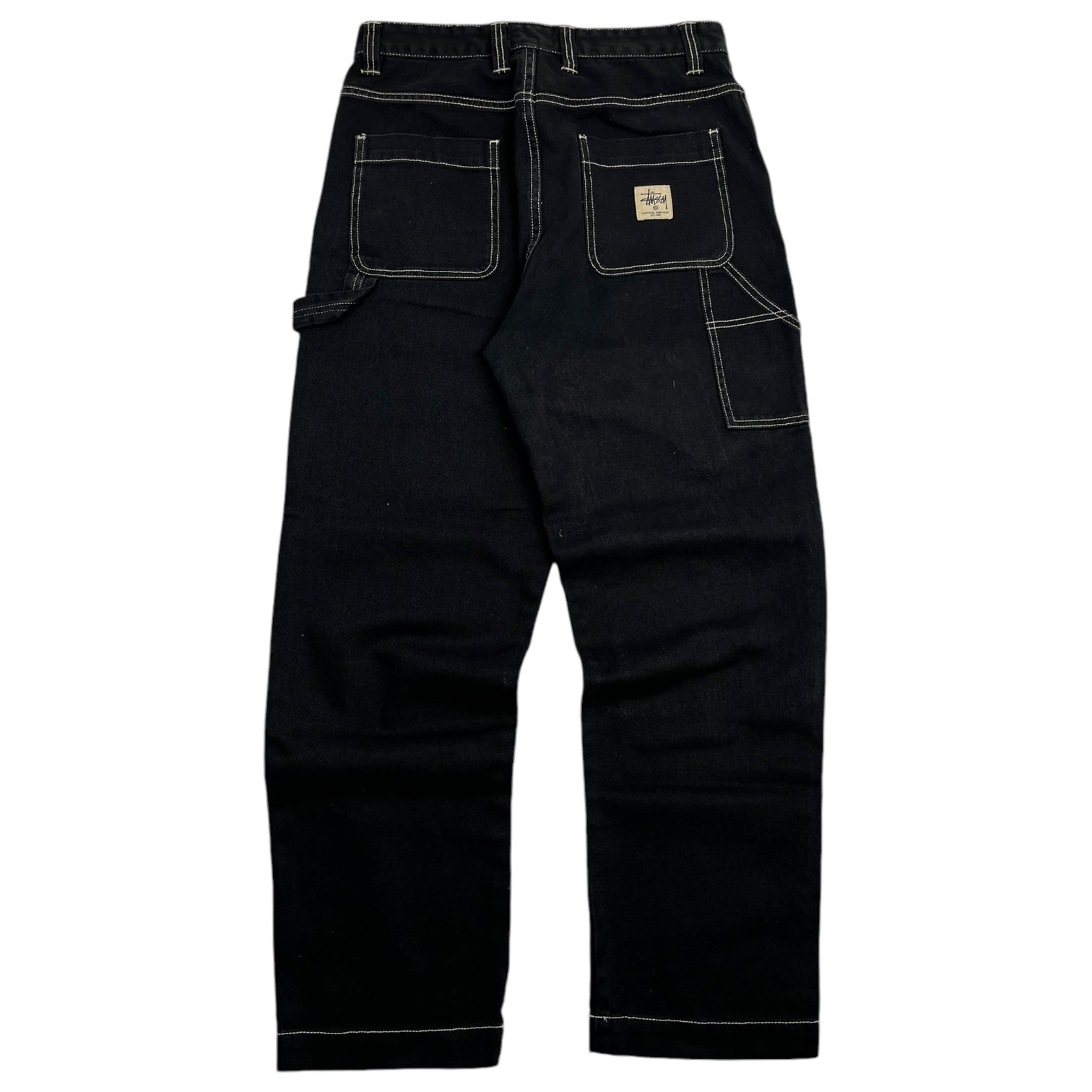 Stussy Contrast Stitch Work Pant Black