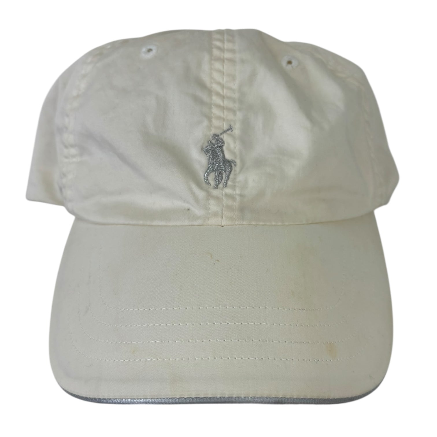 Vintage Ralph Lauren Golf StrapBack Hat White/Silver