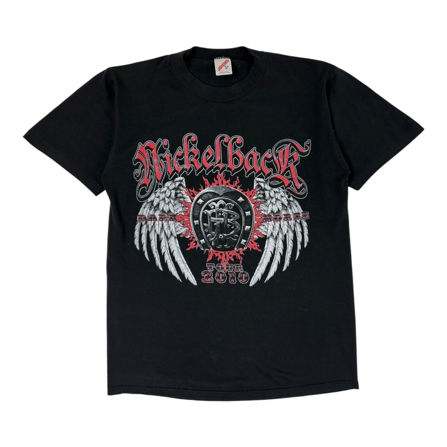 Vintage 2010 Nickelback “Dark Horse” Tour T-Shirt Black
