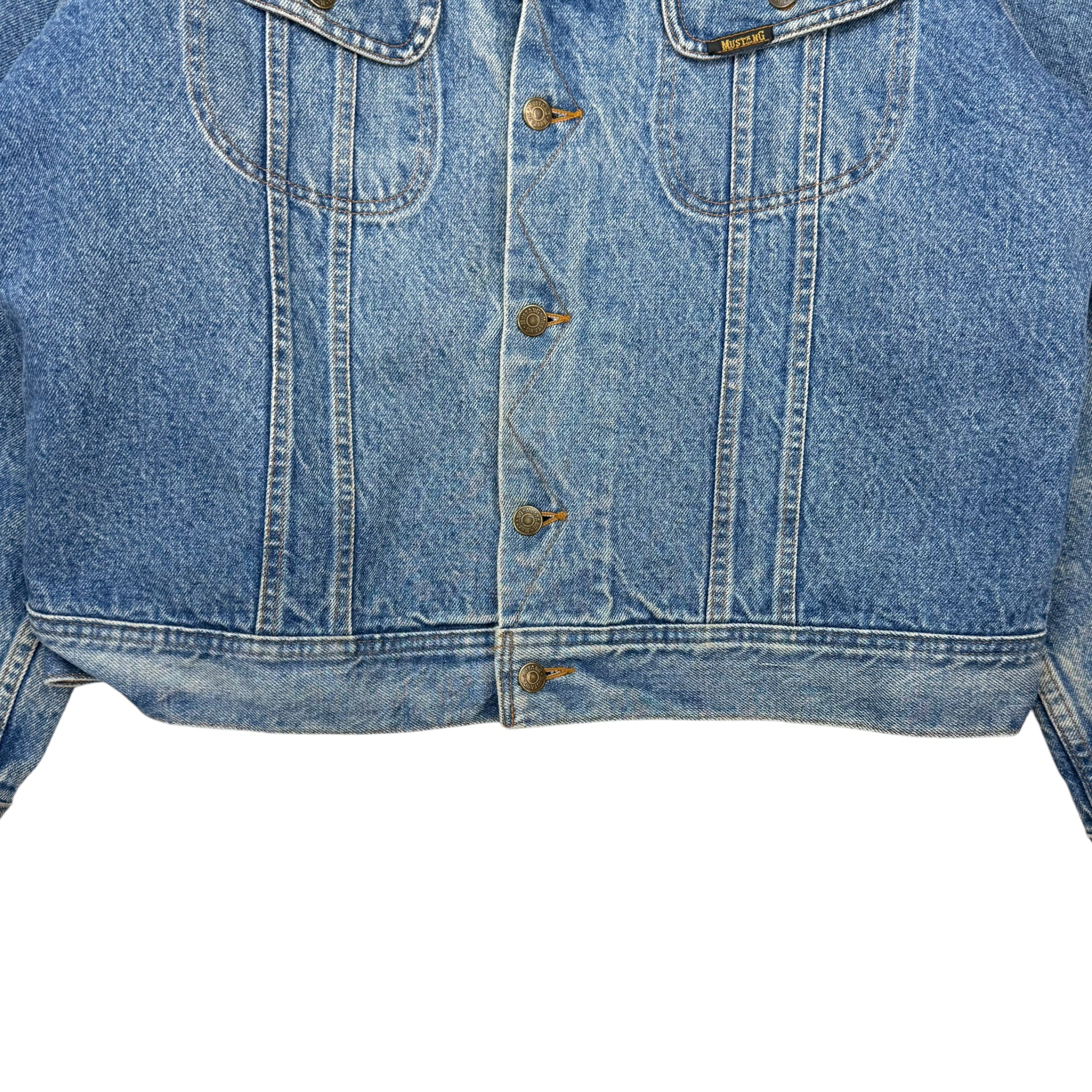 Vintage Mustang Storm Rider Denim Jacket Medium Wash