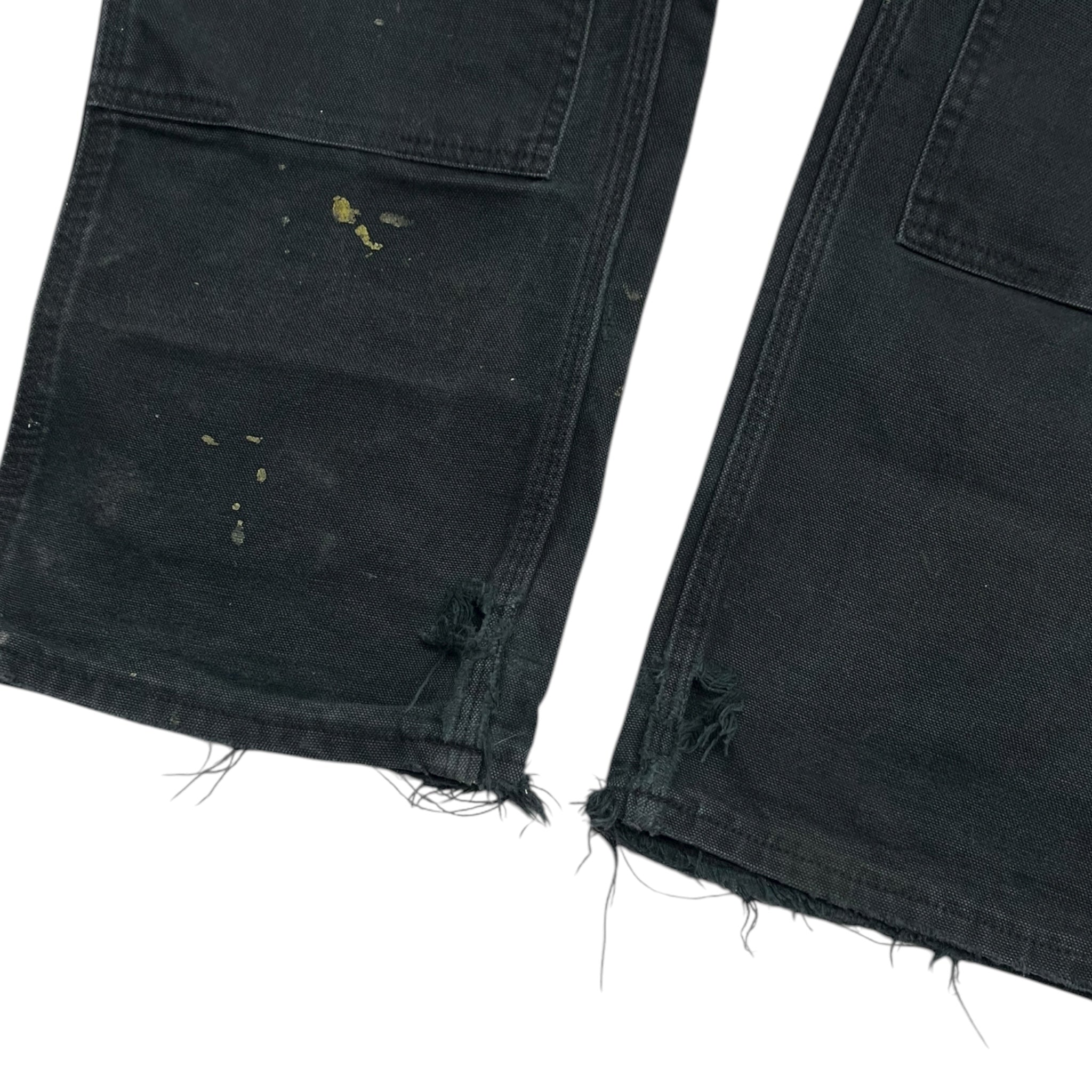 Carhartt Double Knee Work Pants Worn Noir