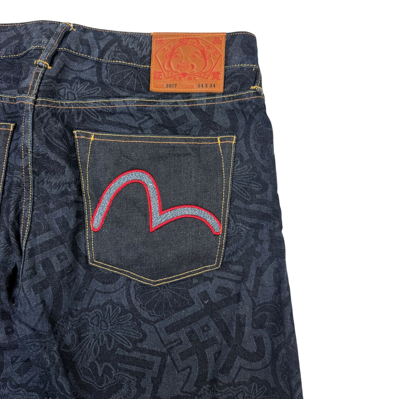 Evisu Mongram Jeans Indigo