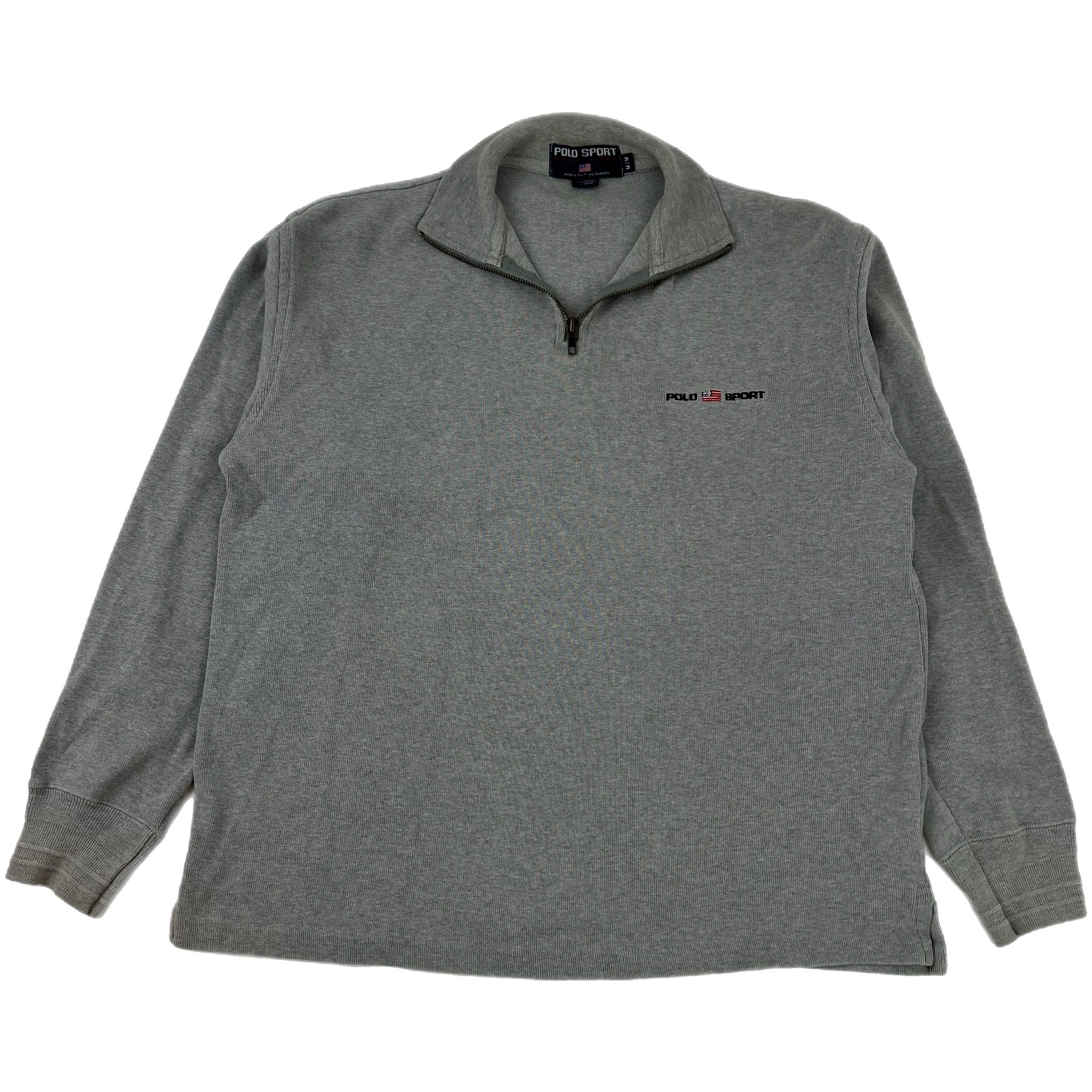 Vintage Polo Sport Quarter Zip Grey