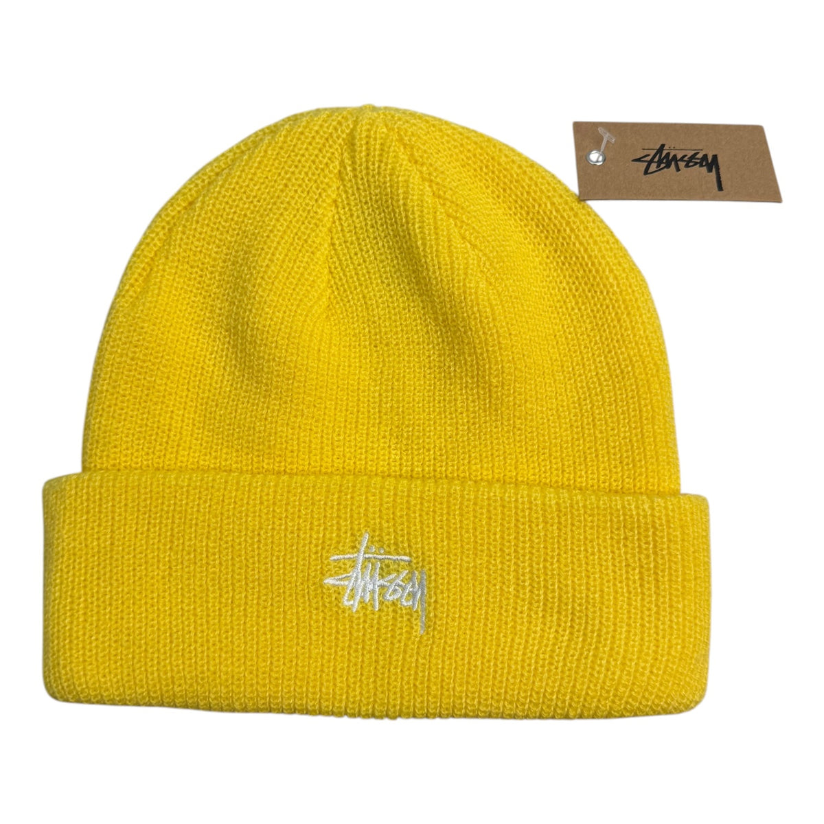 Stussy Basic Cuff Beanie Yellow