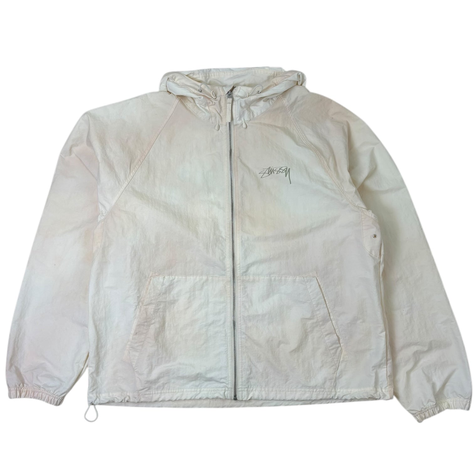 Stussy Wave Dye Beach Shell Jacket Bone