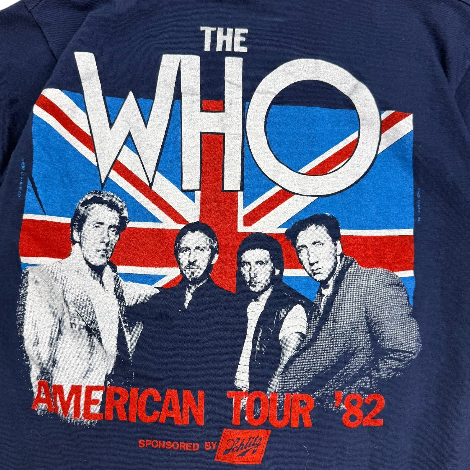1982 The Who American Tour Tee Blue
