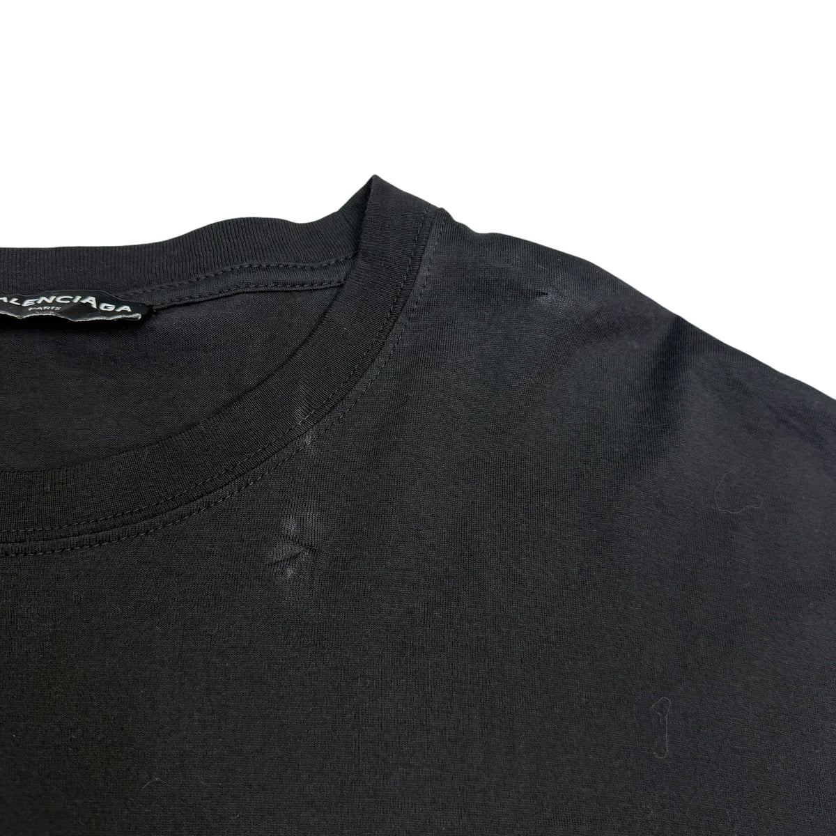 Balenciaga Speedhunter Double Hem Tee Black