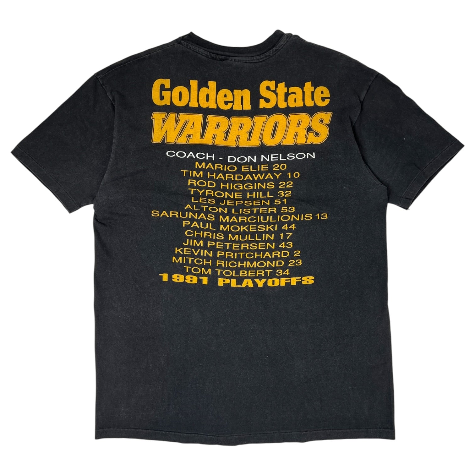 Vintage 1991 Playoffs Golden State Warriors T-Shirt Grey