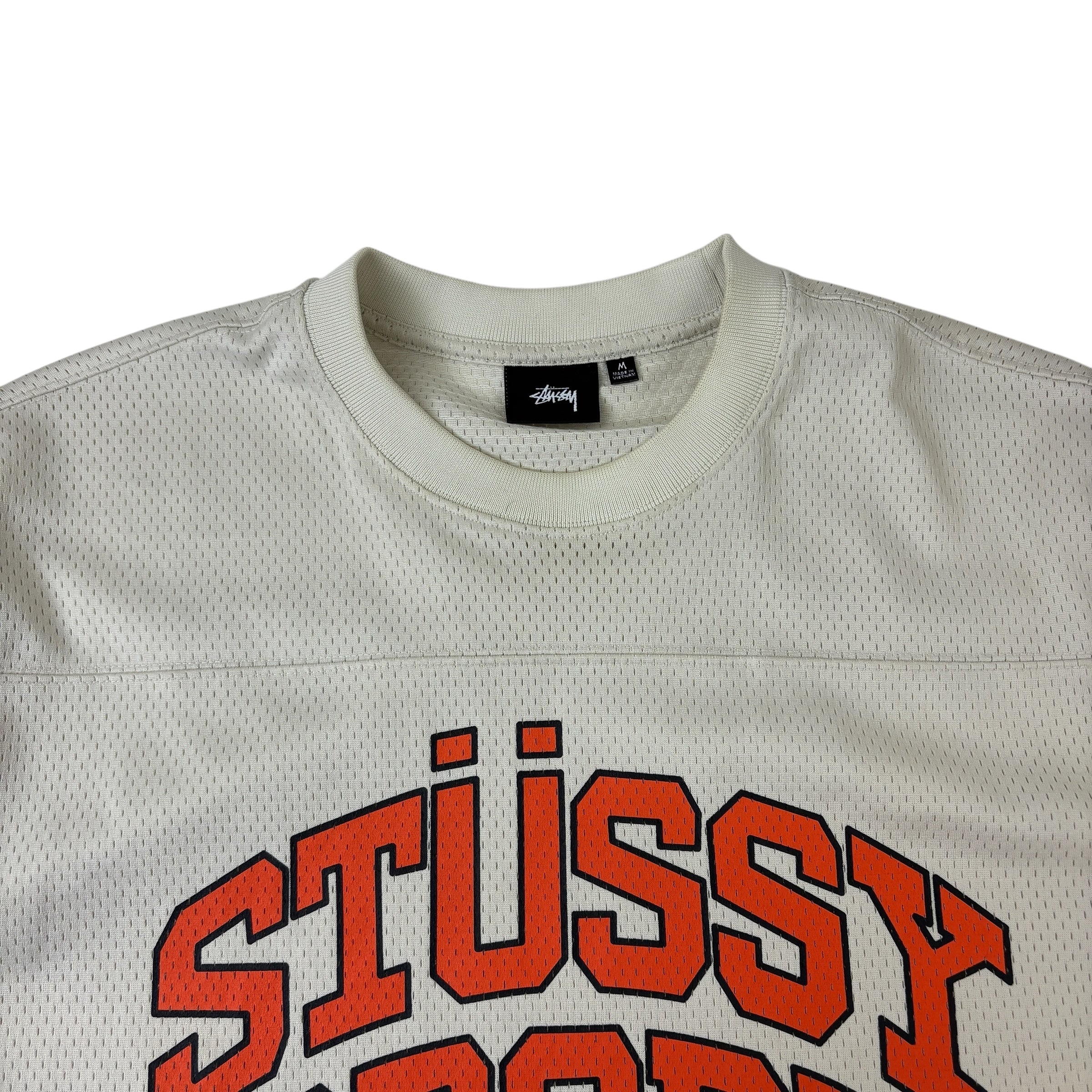 Stussy Sport ‘Natural’ Mesh Football Jersey Cream
