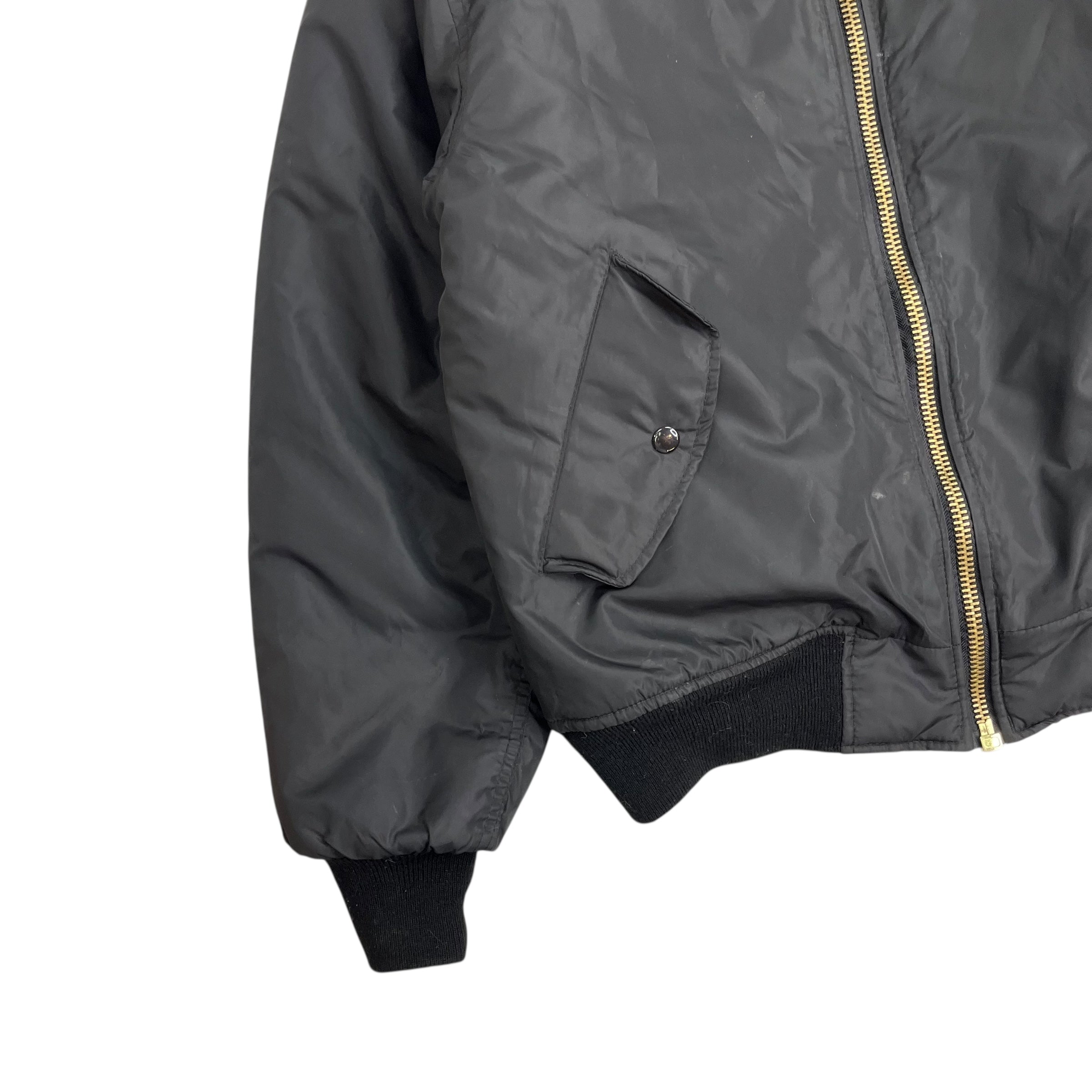 Vintage Rothco Reversible Bomber Jacket Black/Orange