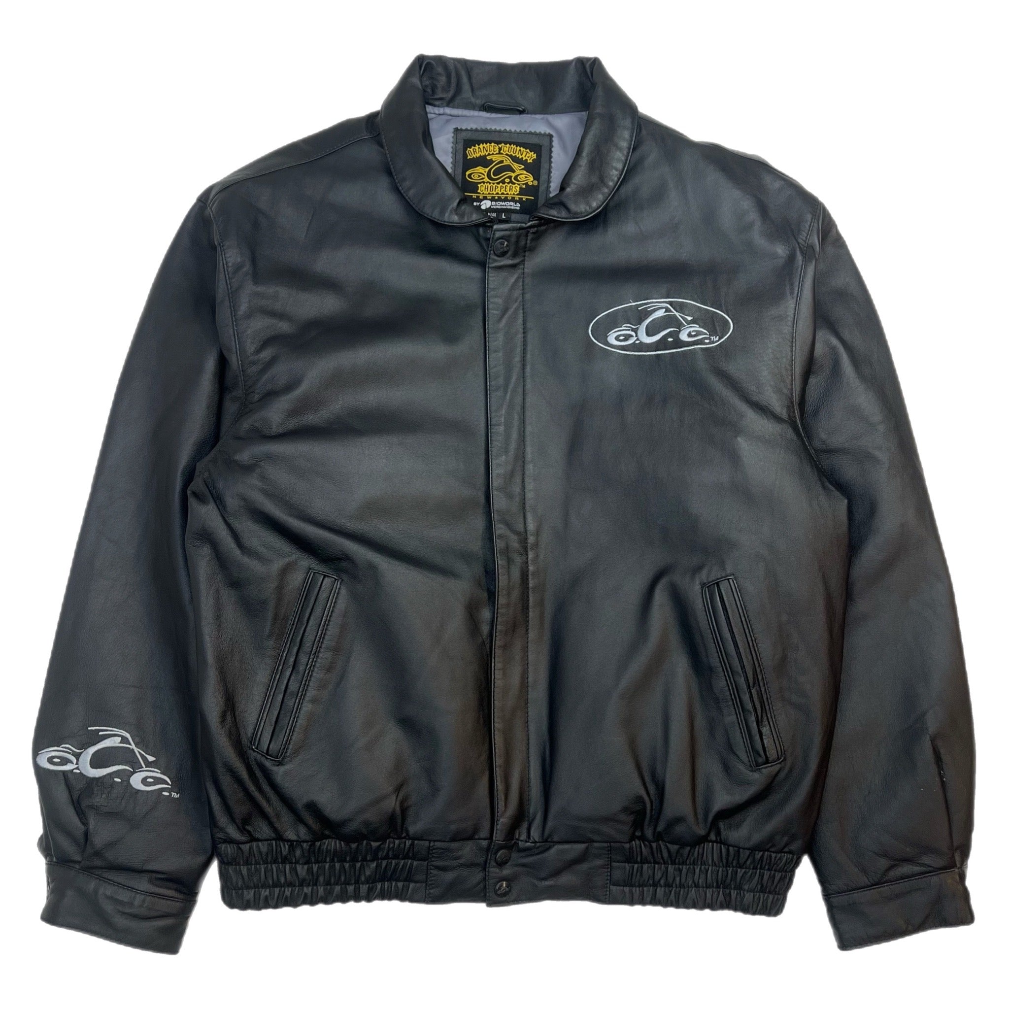 Vintage Orange County Choppers Leather Jacket Black