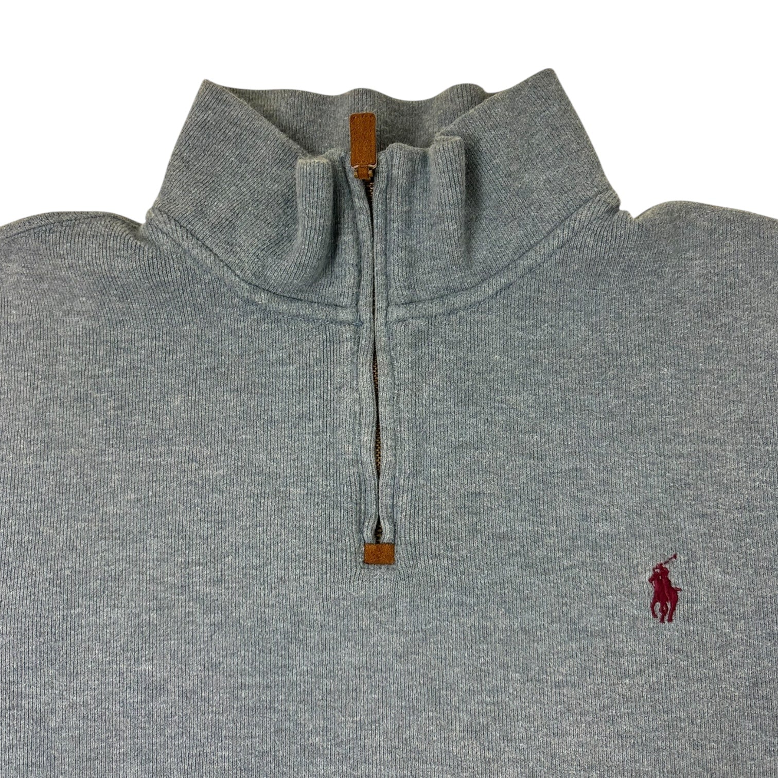 Polo Ralph Lauren Quarter-Zip Knit Sweater Blue