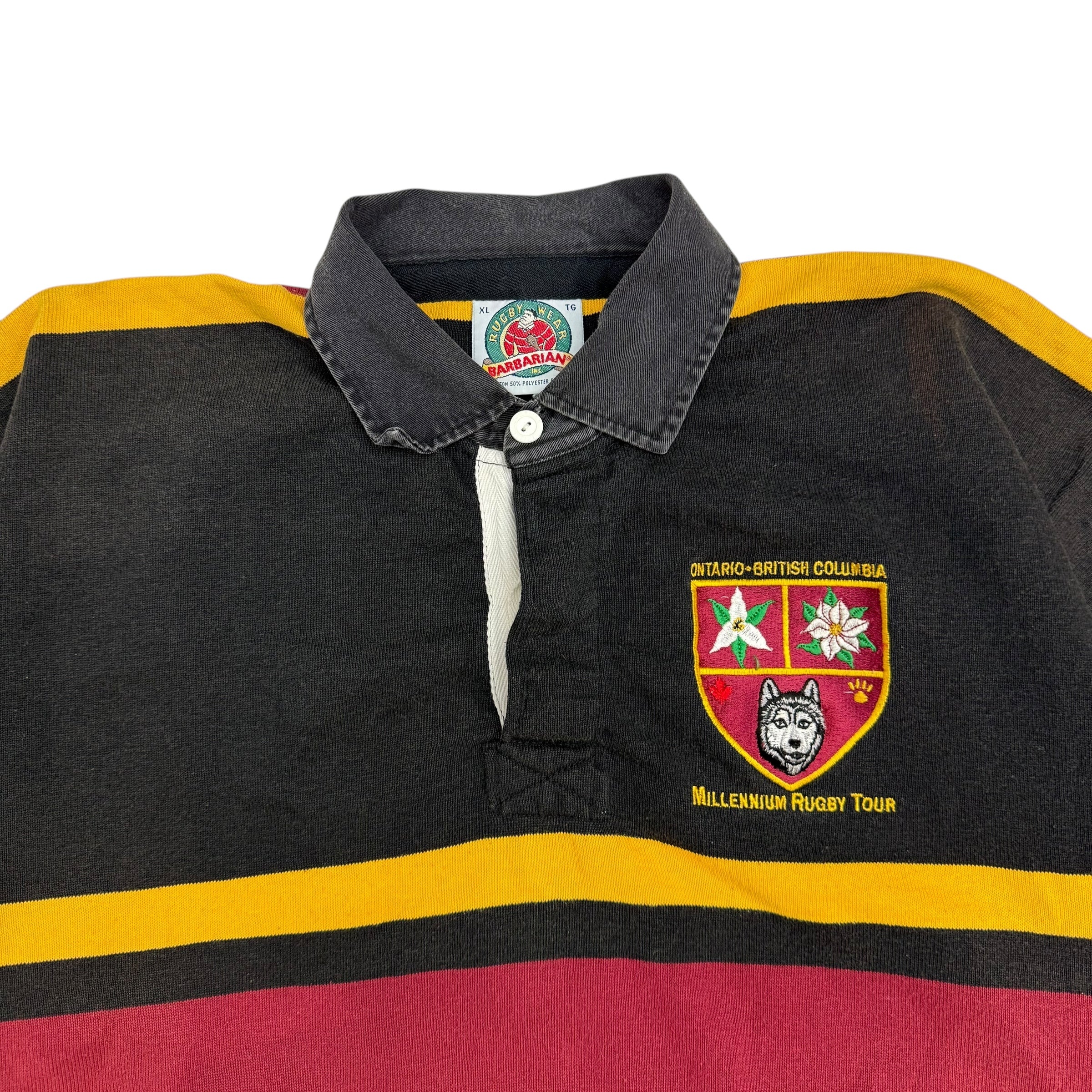 Vintage Millennium Rugby Tour Rugby Jersey Black