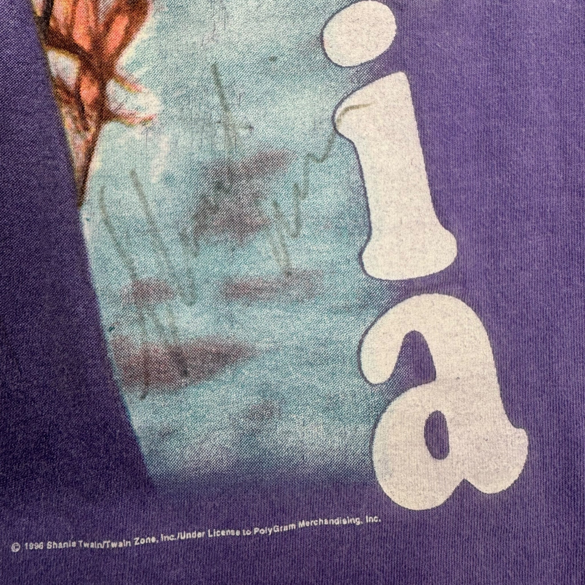 1996 Shania Twain T-Shirt Lilac