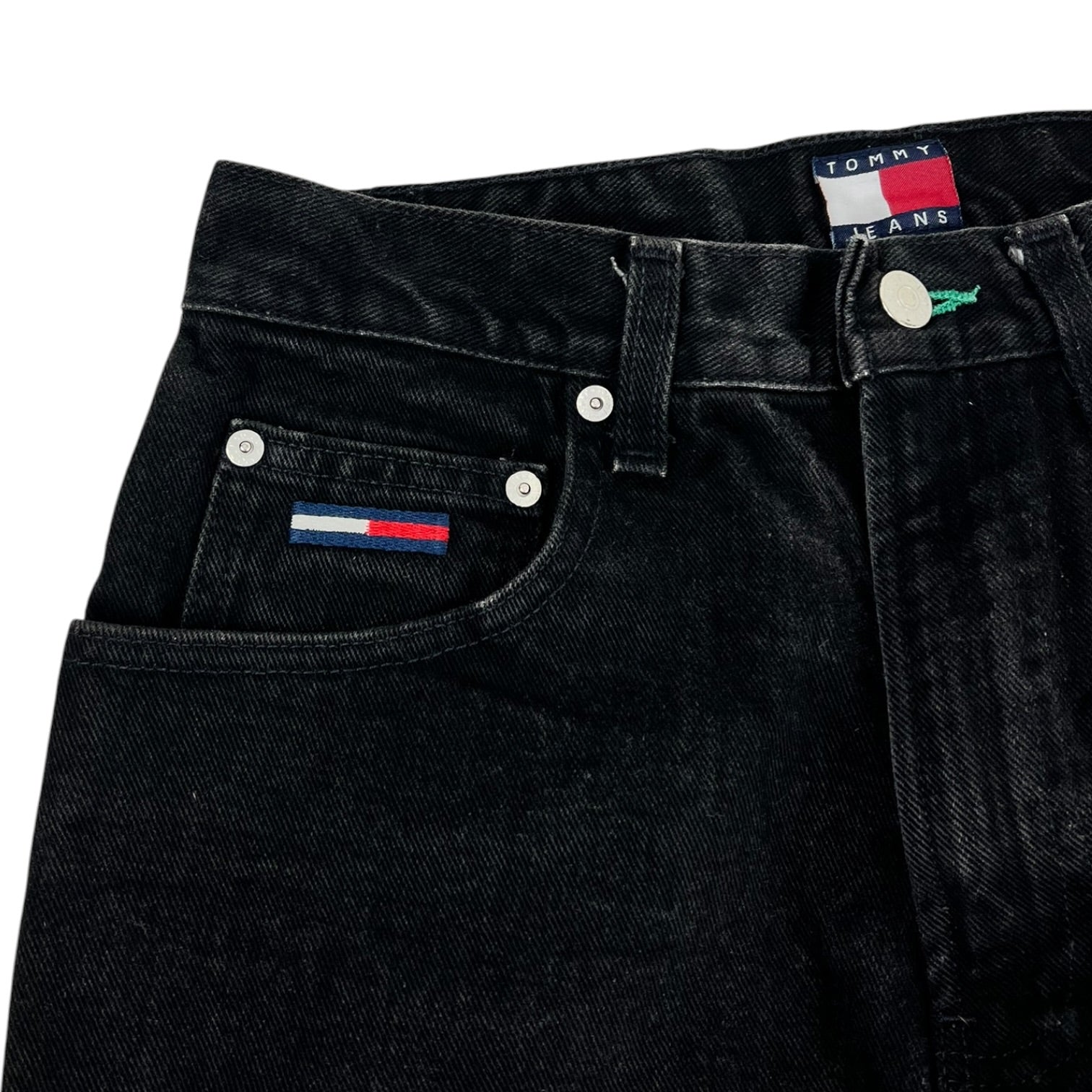 Vintage Tommy Hilfiger Black Denim Jeans Baggy Fit