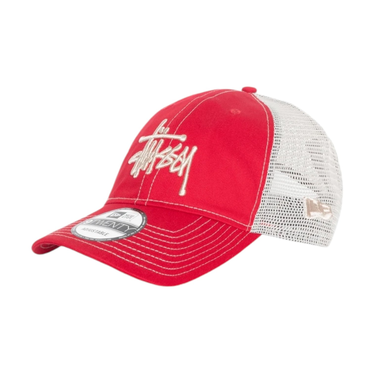 Stussy New Era 9Twenty Basic Trucker Scarlet Red