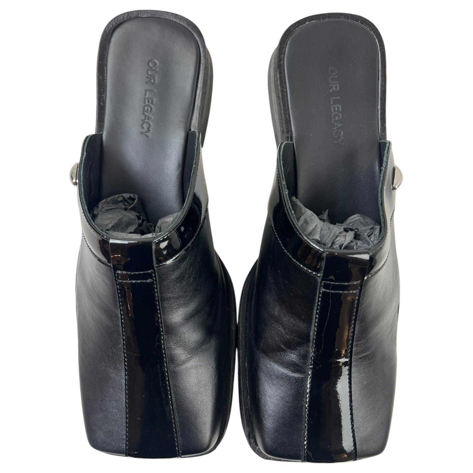 Our Legacy Black Blunt Mules Our Legacy Black Blunt Mules