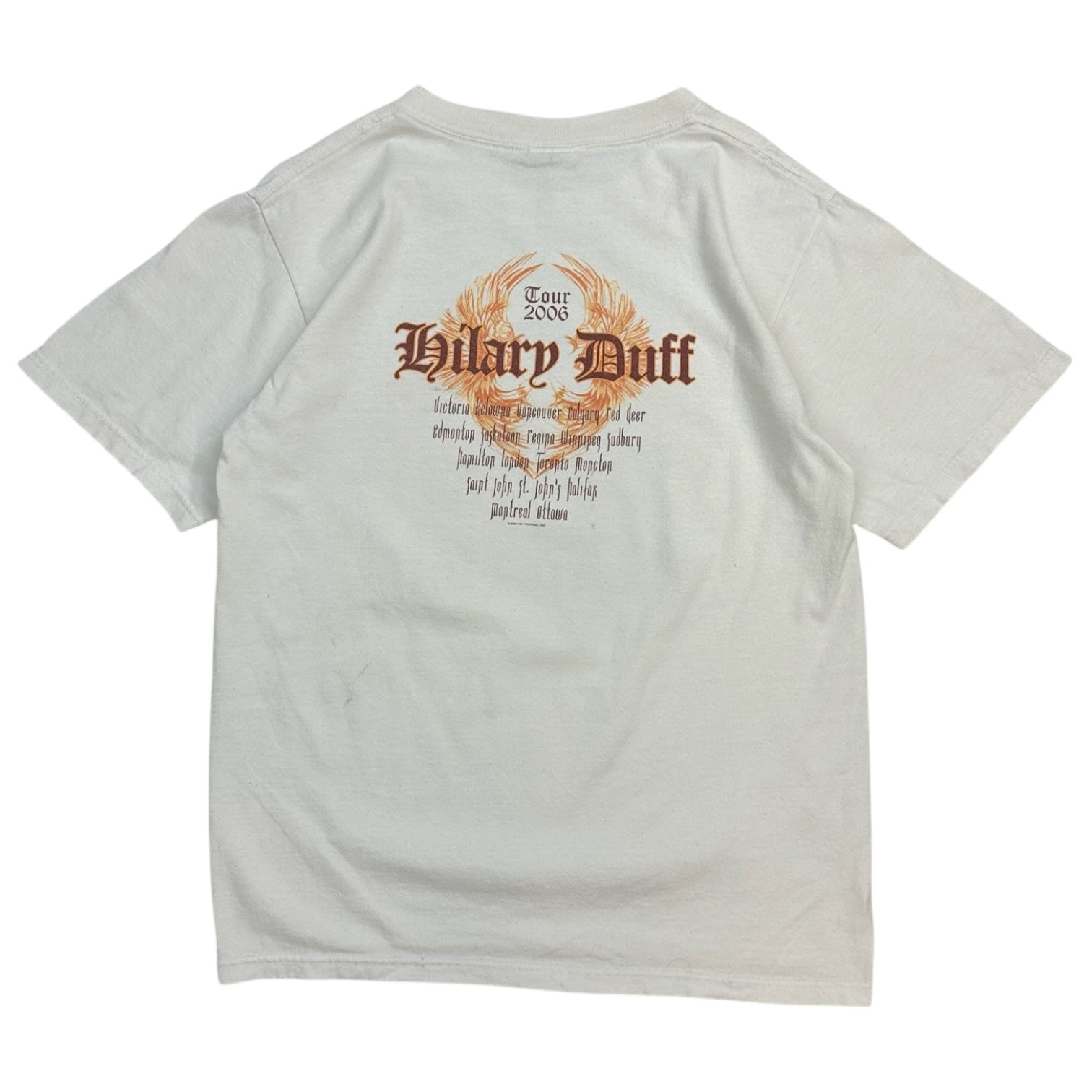 2006 Hilary Duff Tour T-Shirt White