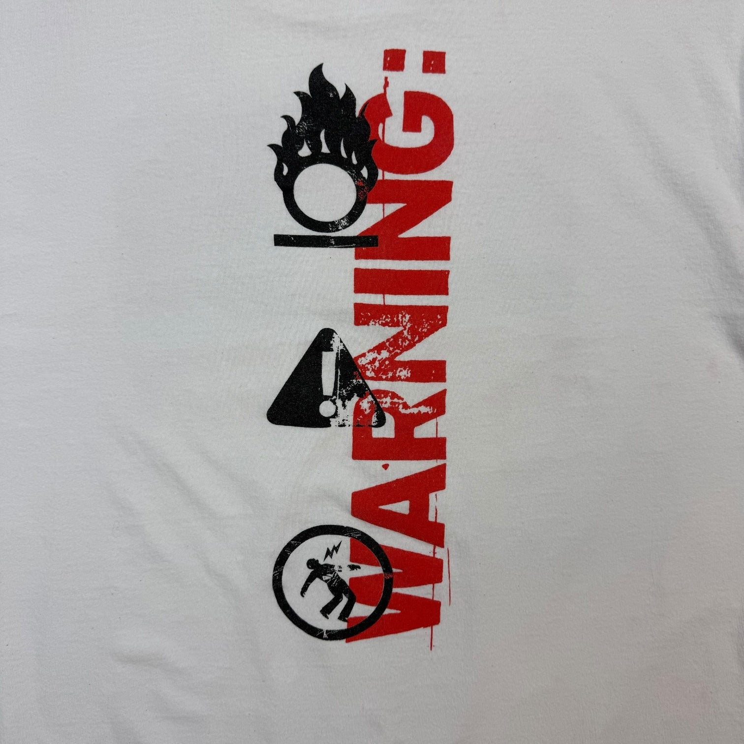 2001 Green Day Warning Tee White