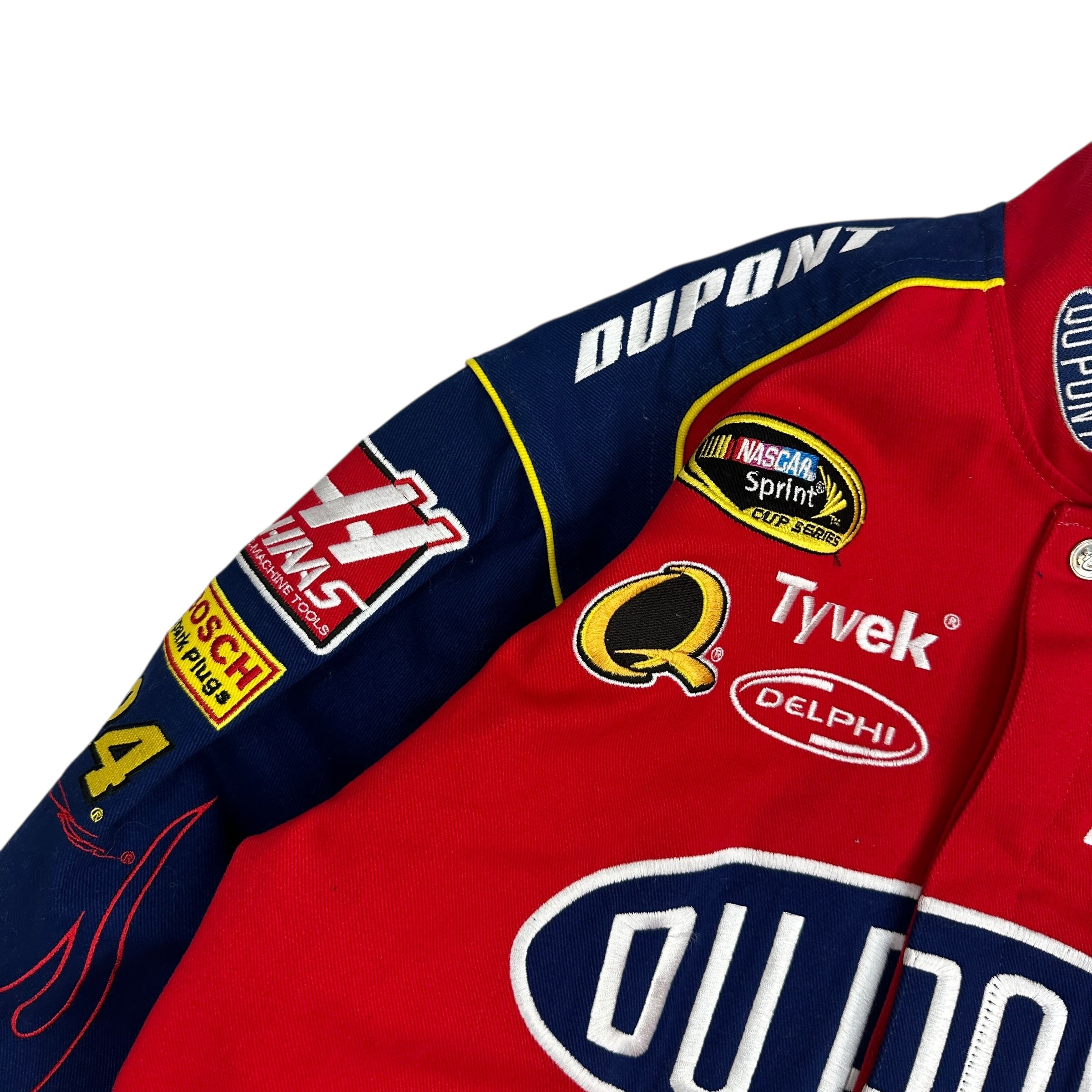 Vintage NASCAR Du Pont Jeff Gordon Racing Jacket Navy/Red