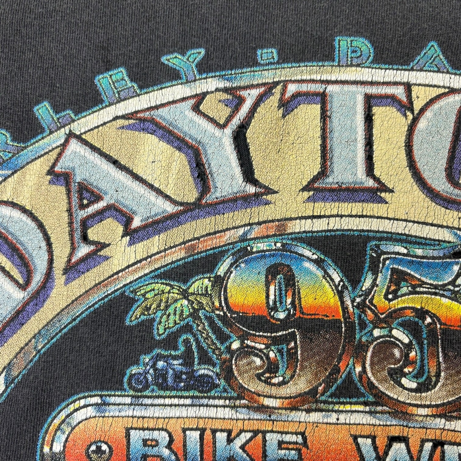 1995 Harley Davidson Daytona Bike Week T-Shirt Black