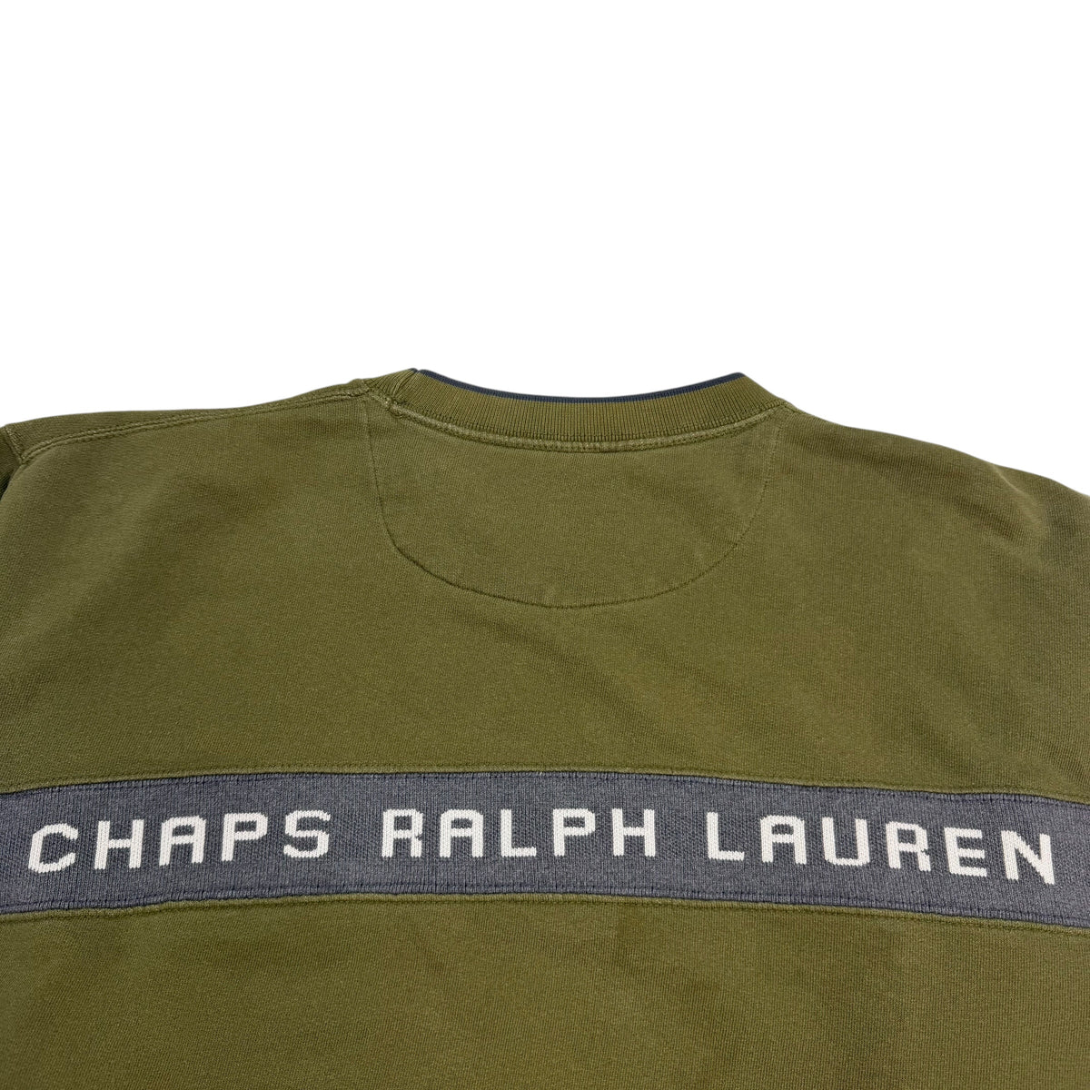 Vintage Chaps Ralph Lauren Spellout Crewneck Green