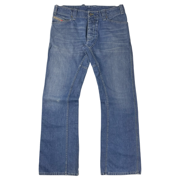Vintage Y2K Diesel Jeans Flared Pant Medium Washed