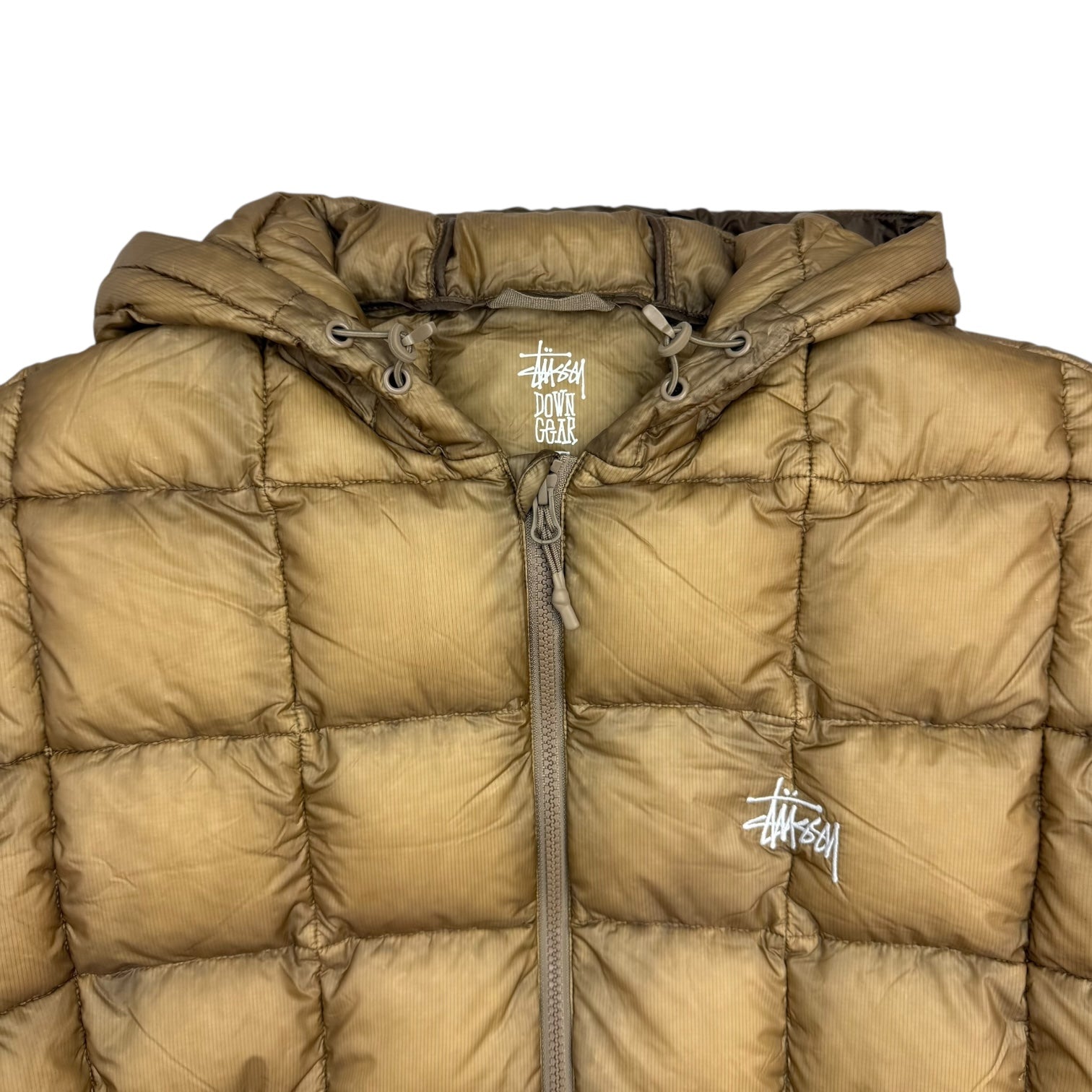Stussy Midweight Hooded Puffer Jacket Khaki