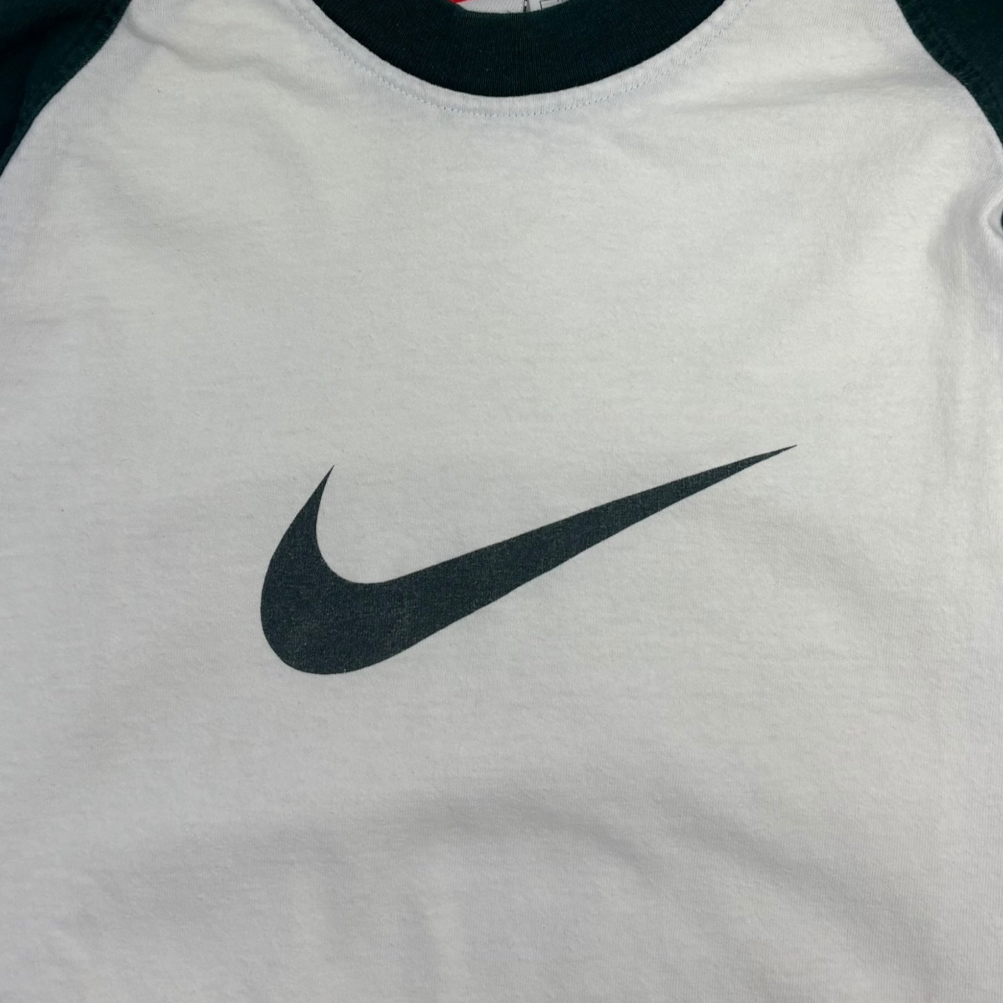 Vintage Nike Raglan Shirt Green/White