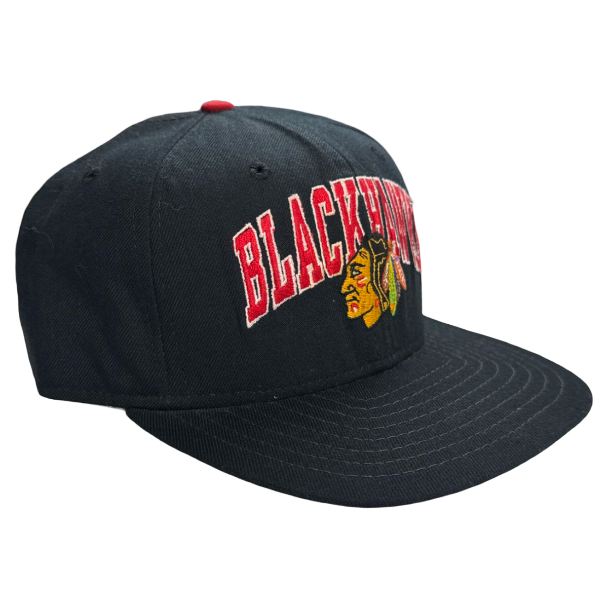 Vintage Chicago Blackhawks Arch Spellout New Era NHL Hat