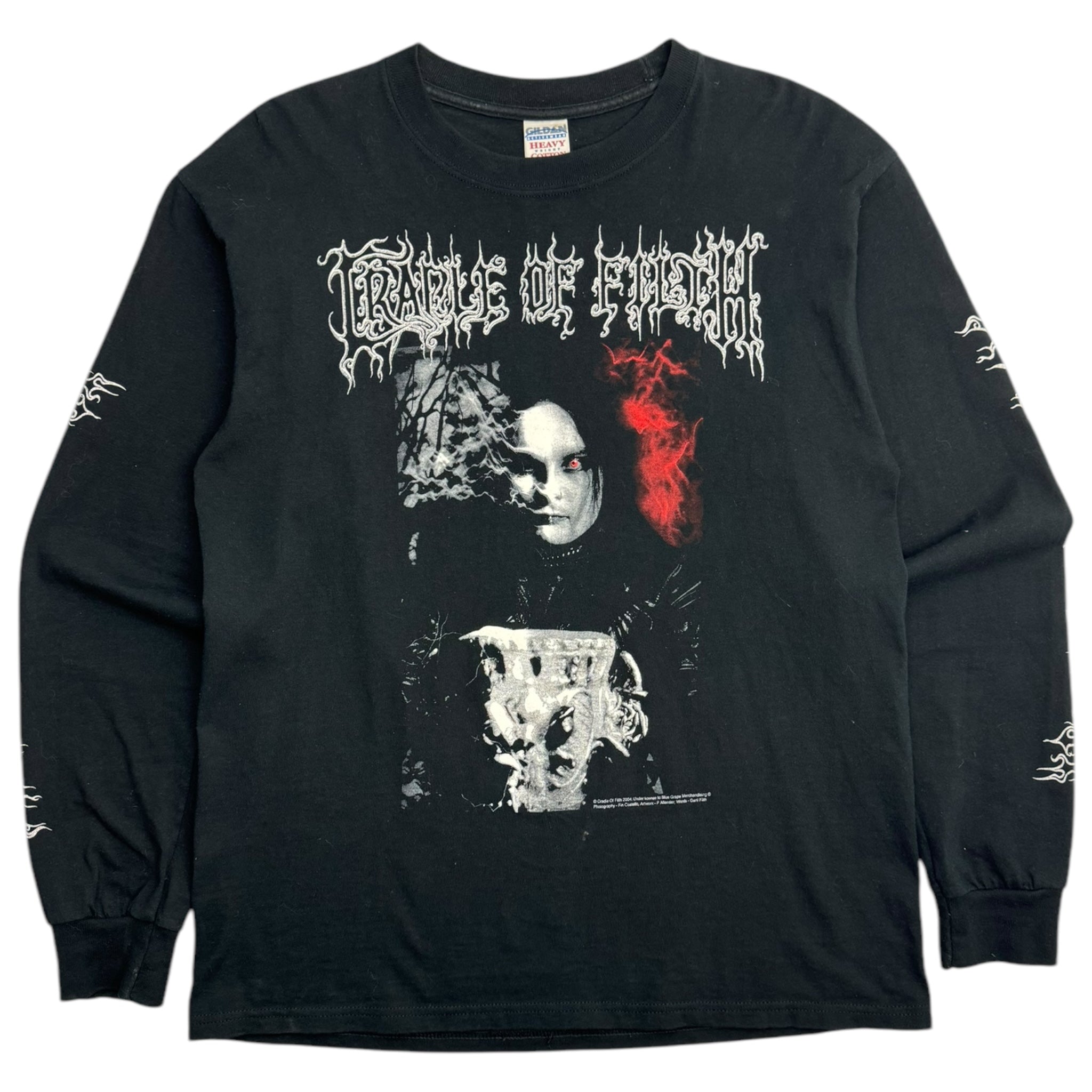 2004 Cradle Of Filth "Black Is My Heart' Long Sleeve T-Shirt