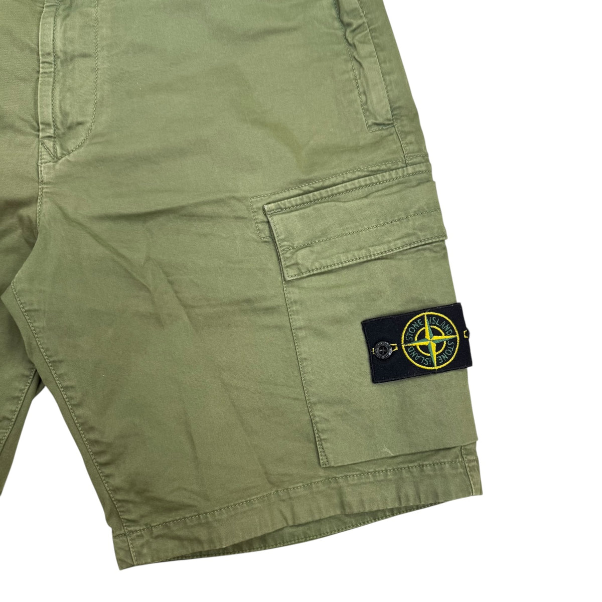 Stone Island Utility Cargo Shorts Olive