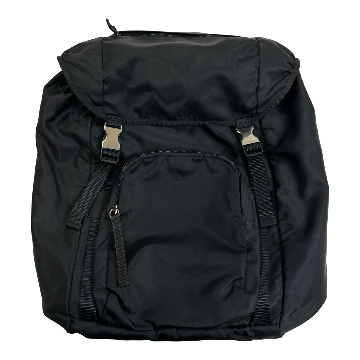 Prada Tessuto Nylon Montagna Double Buckle Backpack