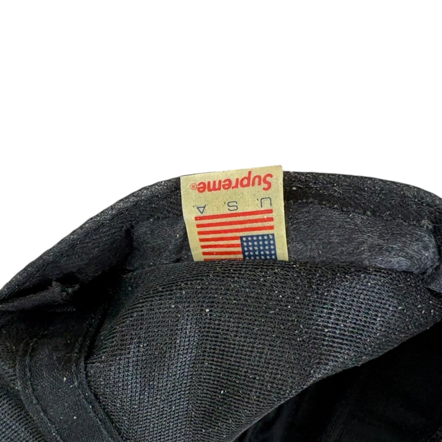 Supreme FW22 Washed Chino Twil Camp Cap Black
