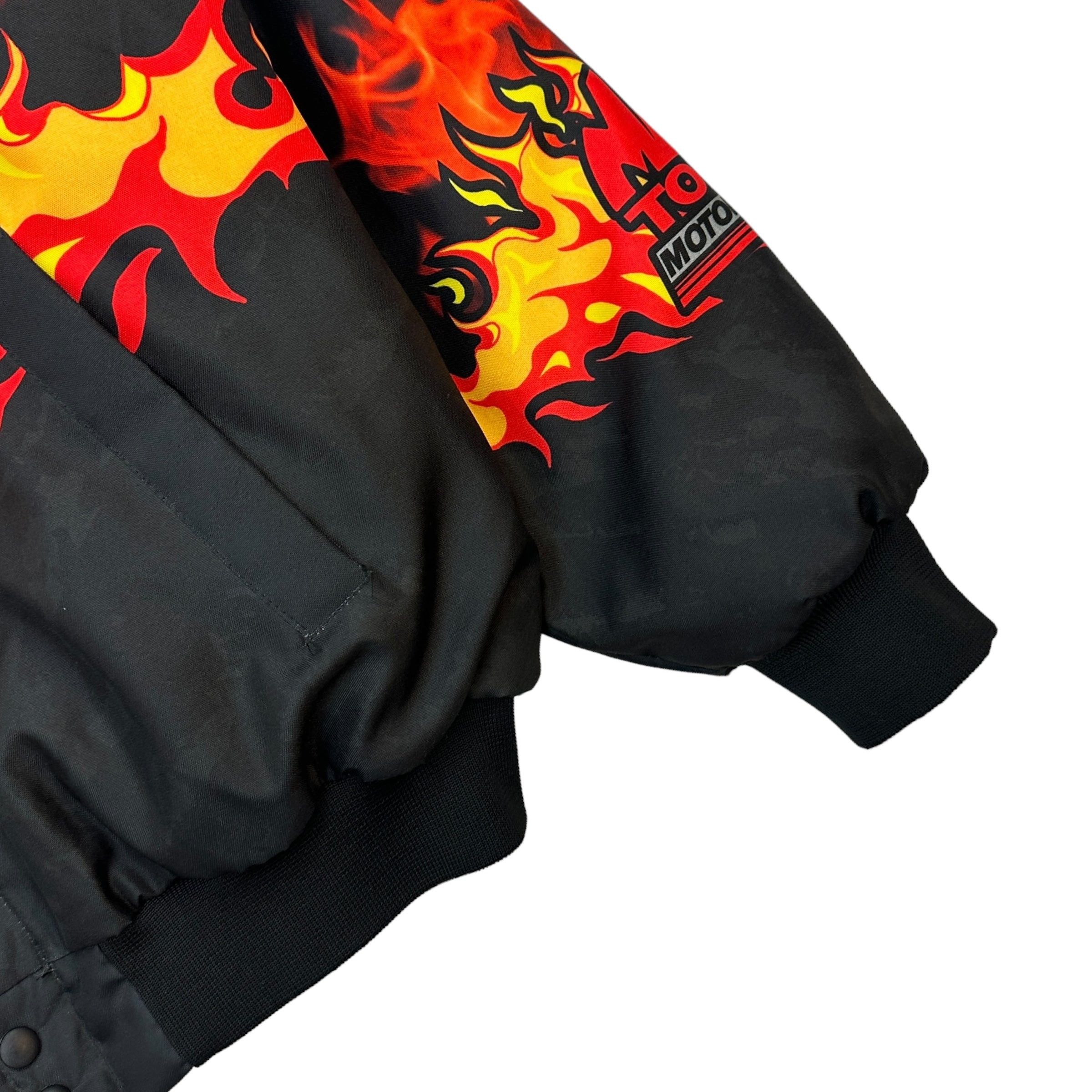Vintage Mac Tools Flames Puffer Jacket