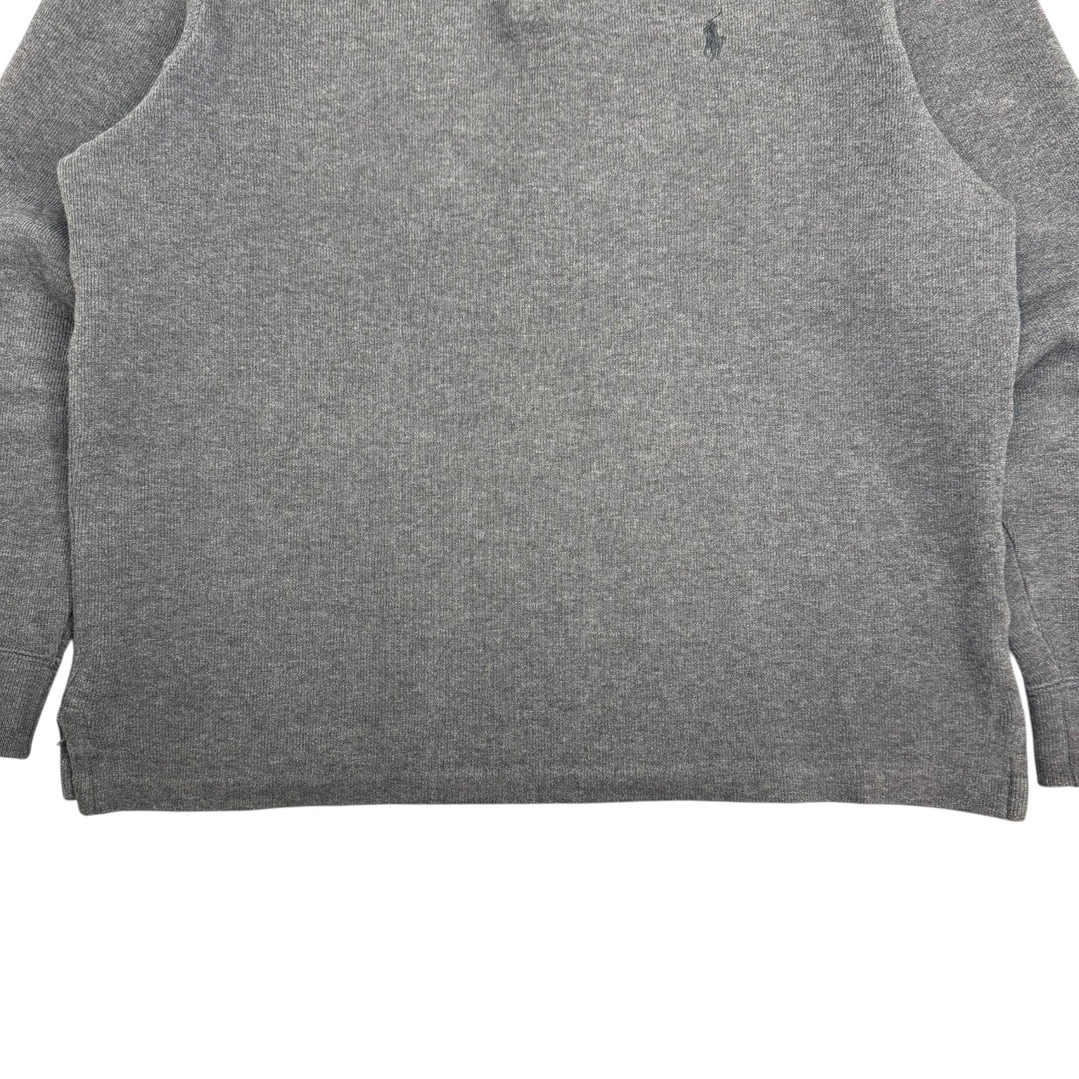 Vintage Polo Ralph Lauren Quarter Zip Sweater Dark Grey