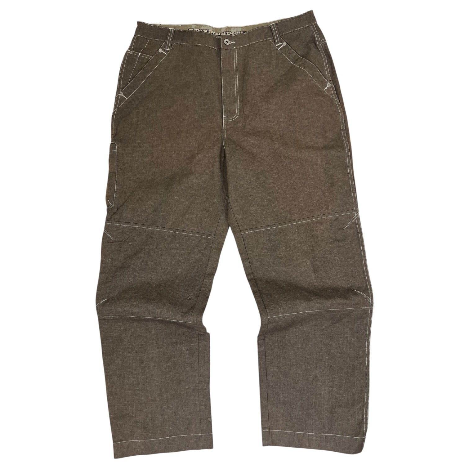 Vintage Y2K Enyce Contrast-Stitch Denim Brown